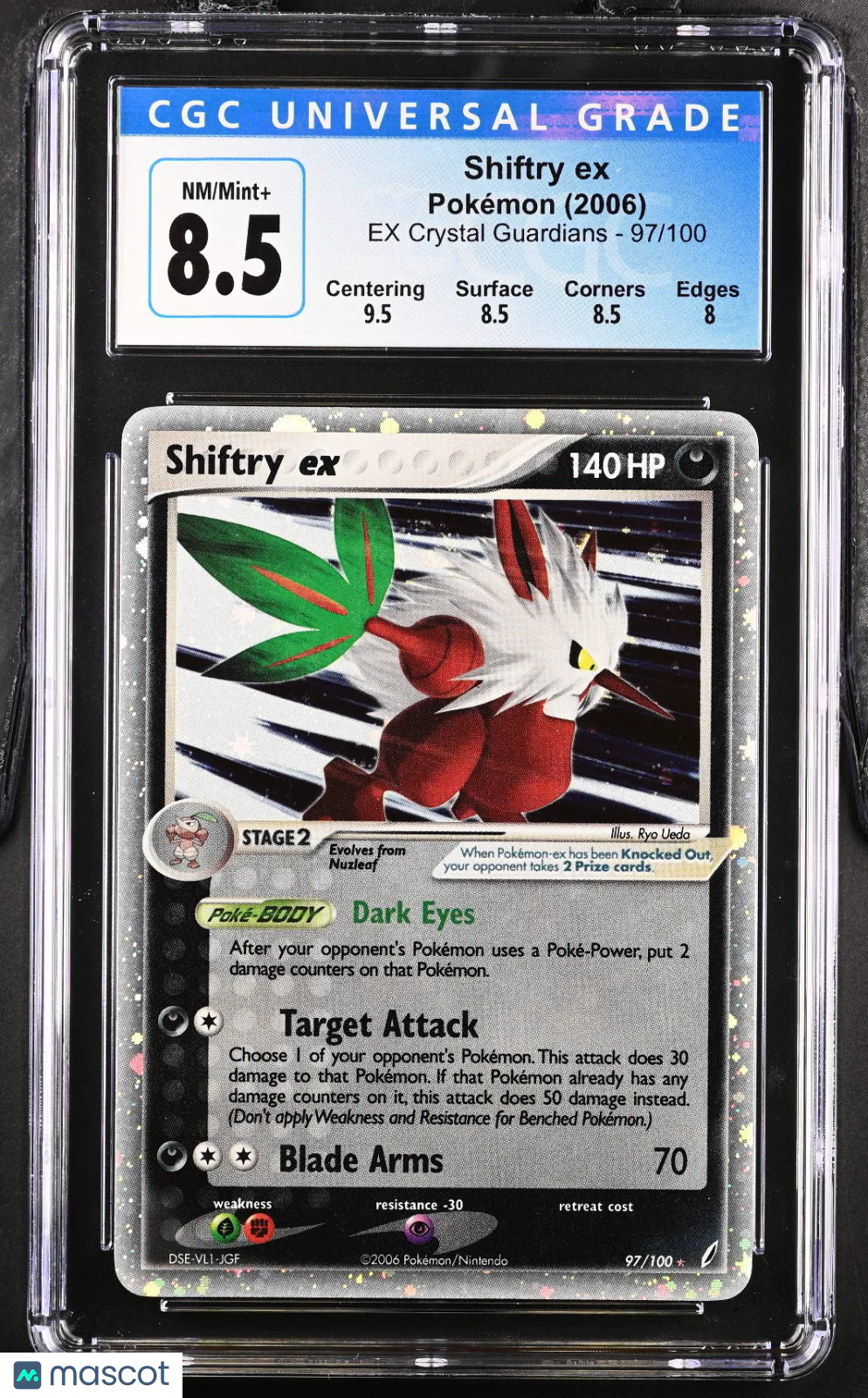 2006 Pokemon EX Crystal Guardians Shiftry ex Holo