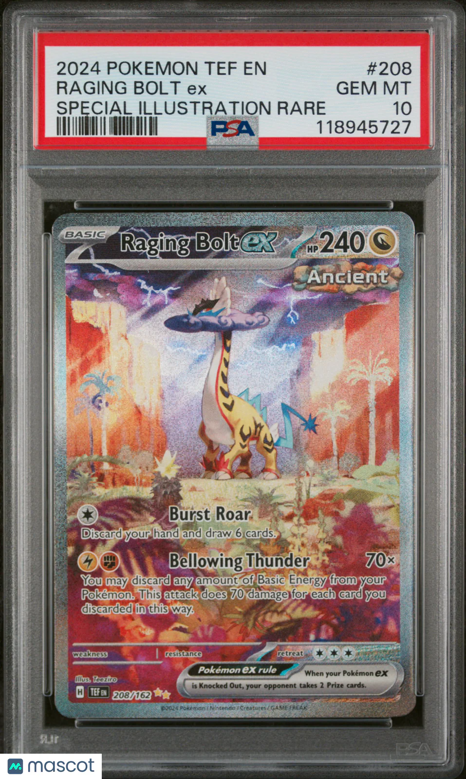 2024 Pokemon Tef EN-Temporal Forces Raging Bolt E