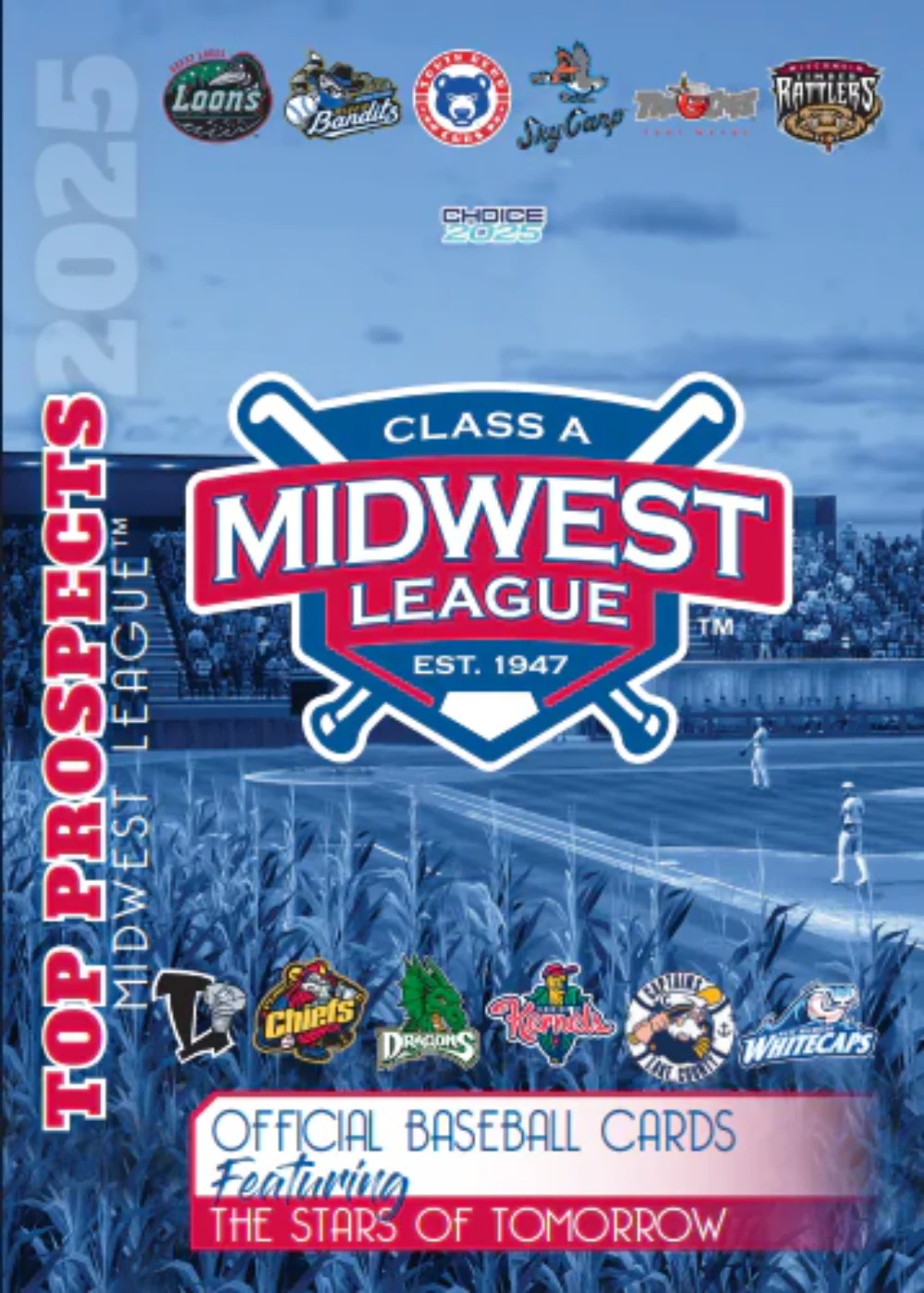 2025 Midwest League Top Prospect Trading Card Team Set Vol 1