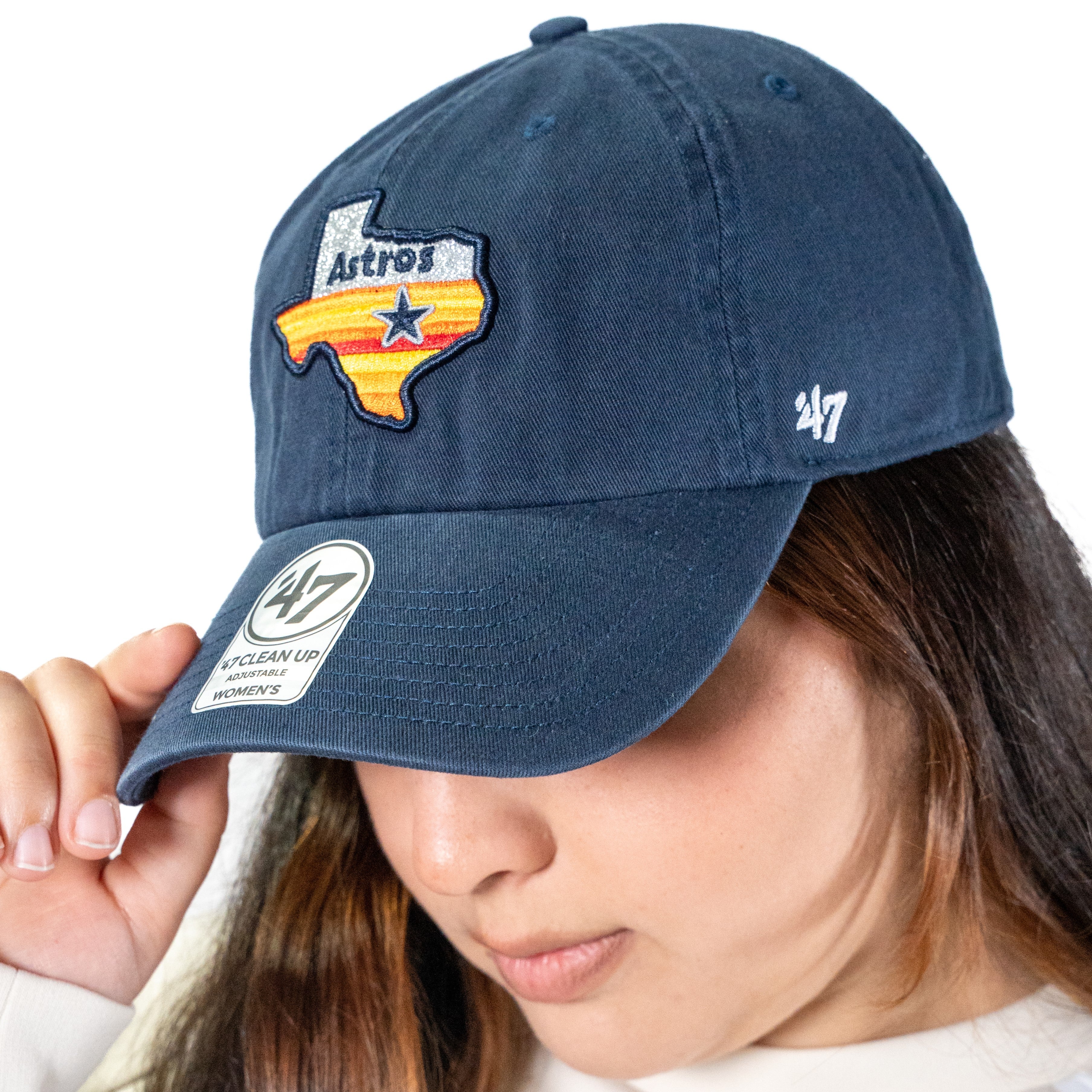 Houston Astros - '47 Brand - Women's - Clean Up - Hat Texas Rainbow Houston - Image 3