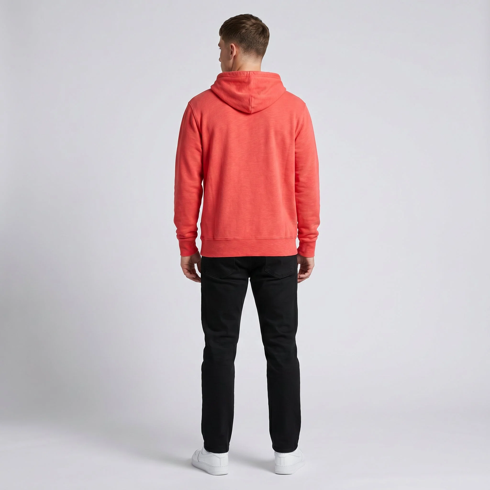 47 Premium Red Slub Hoodie - Image 5
