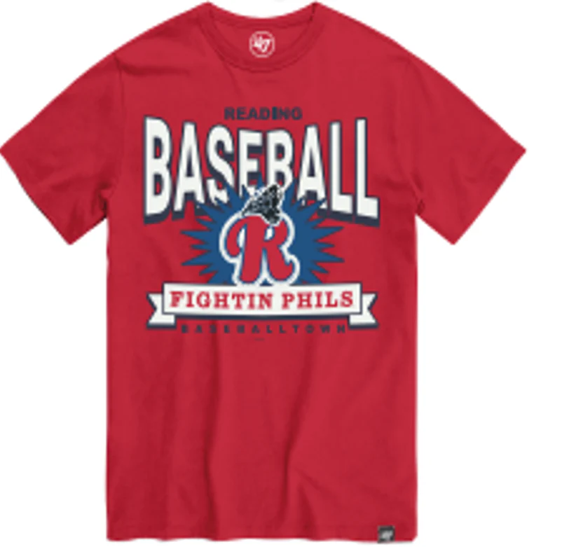 '47 Reading Fightin Phils Racer Red R-Train Mens T-Shirt