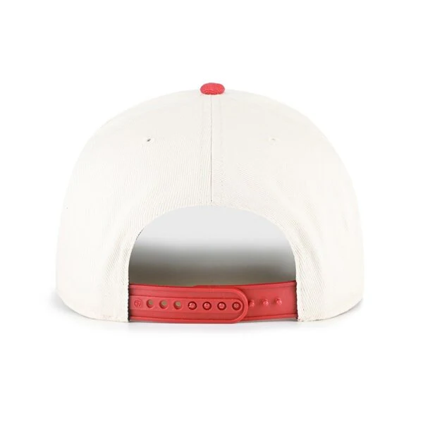 '47 Reading Fightin Phils Tan/Red Pomona Hitch Snapback Hat - Image 2
