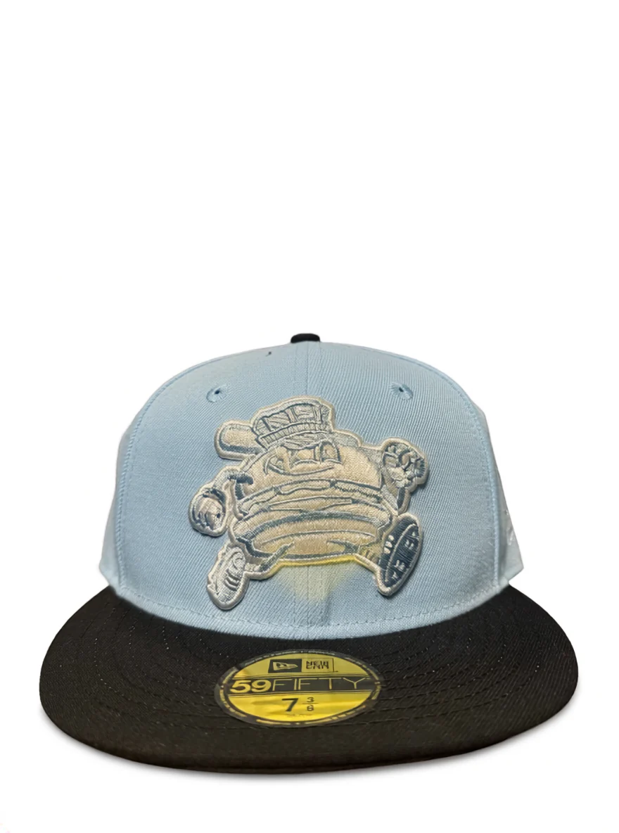 5950 New Era Fitted Glacial Blue Burger Logo Cap