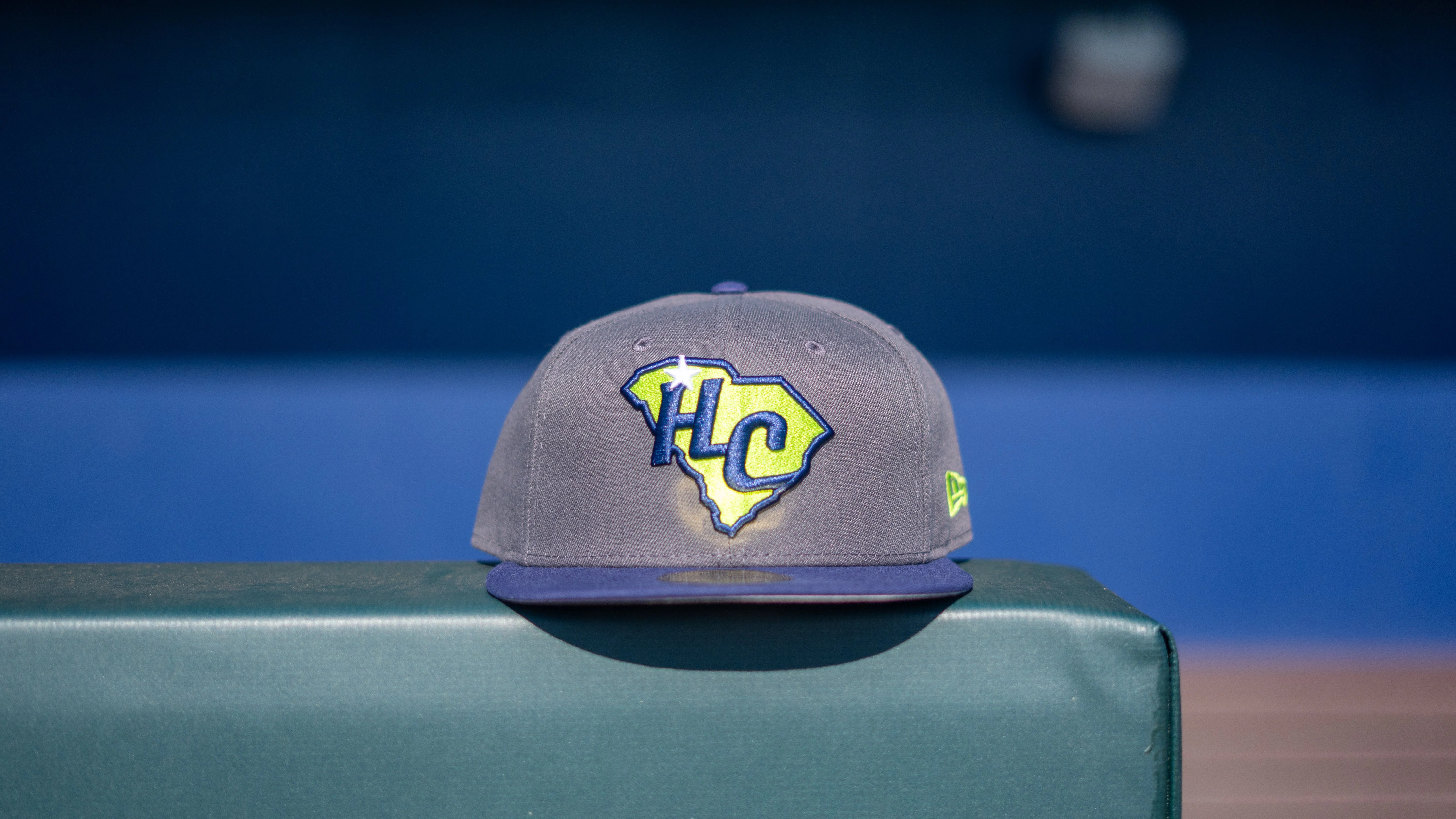 5950 New Era Fitted Grey/Nvy HC Logo Hat