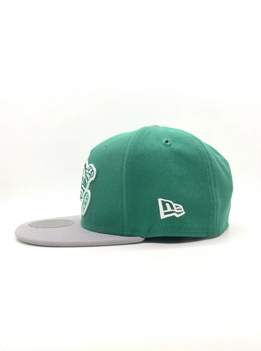 5950 New Era Fitted Kelly Green Burger Logo Cap - Image 2