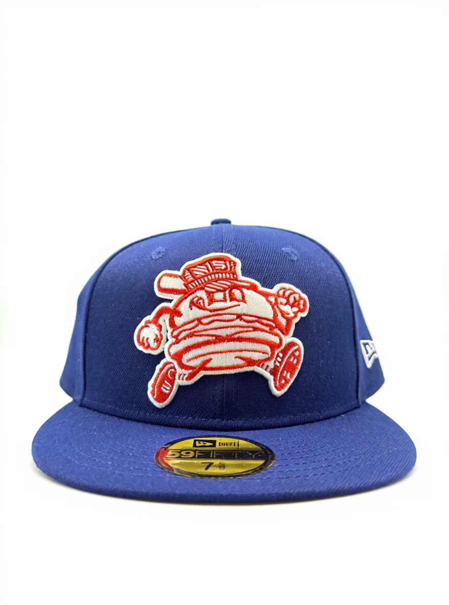 5950 New Era Fitted Royal Blue Burger Logo Cap