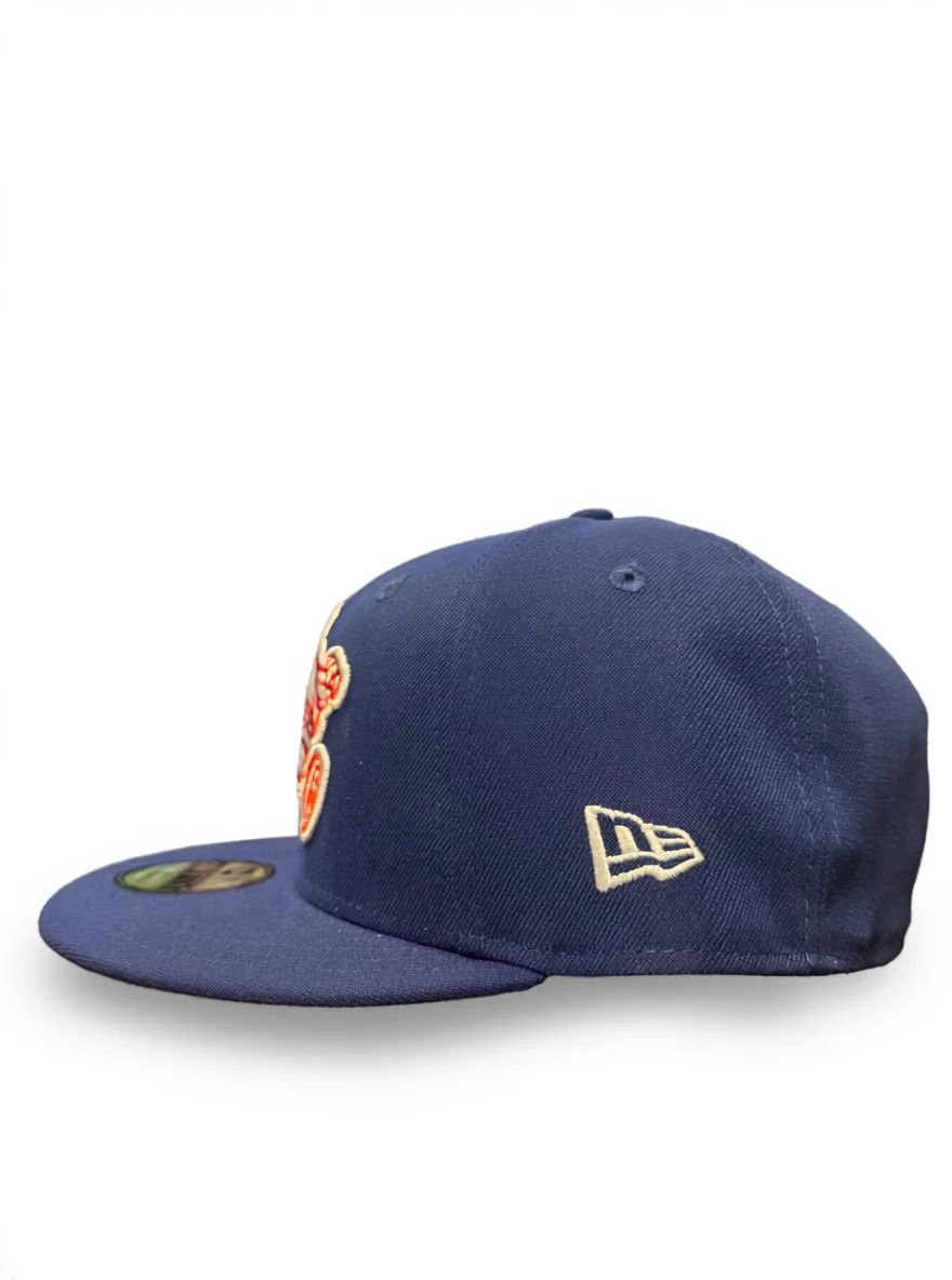 5950 New Era Fitted Royal Blue Burger Logo Cap - Image 2