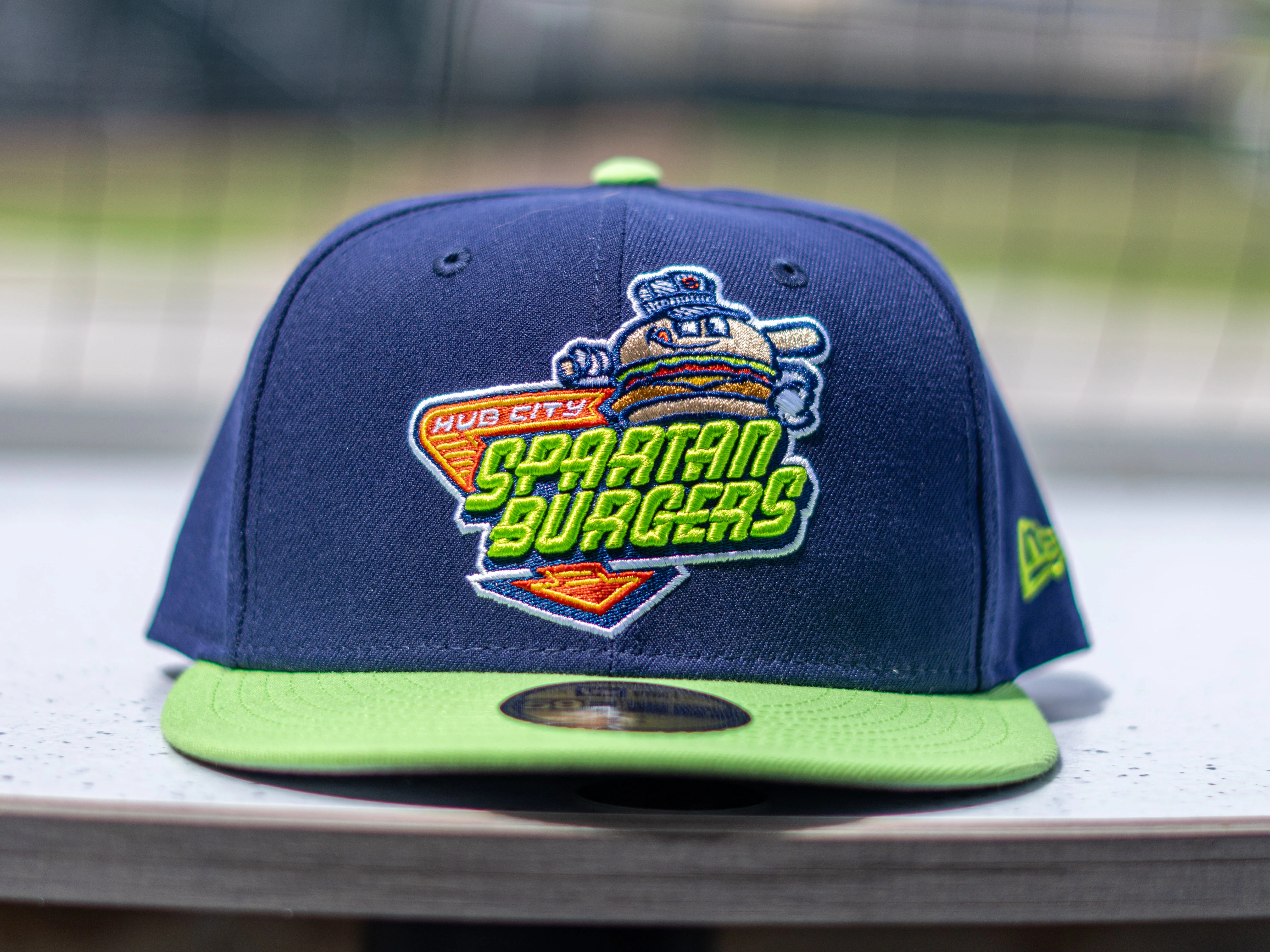 5950 Nvy/Grn Primary Logo Fitted Hat