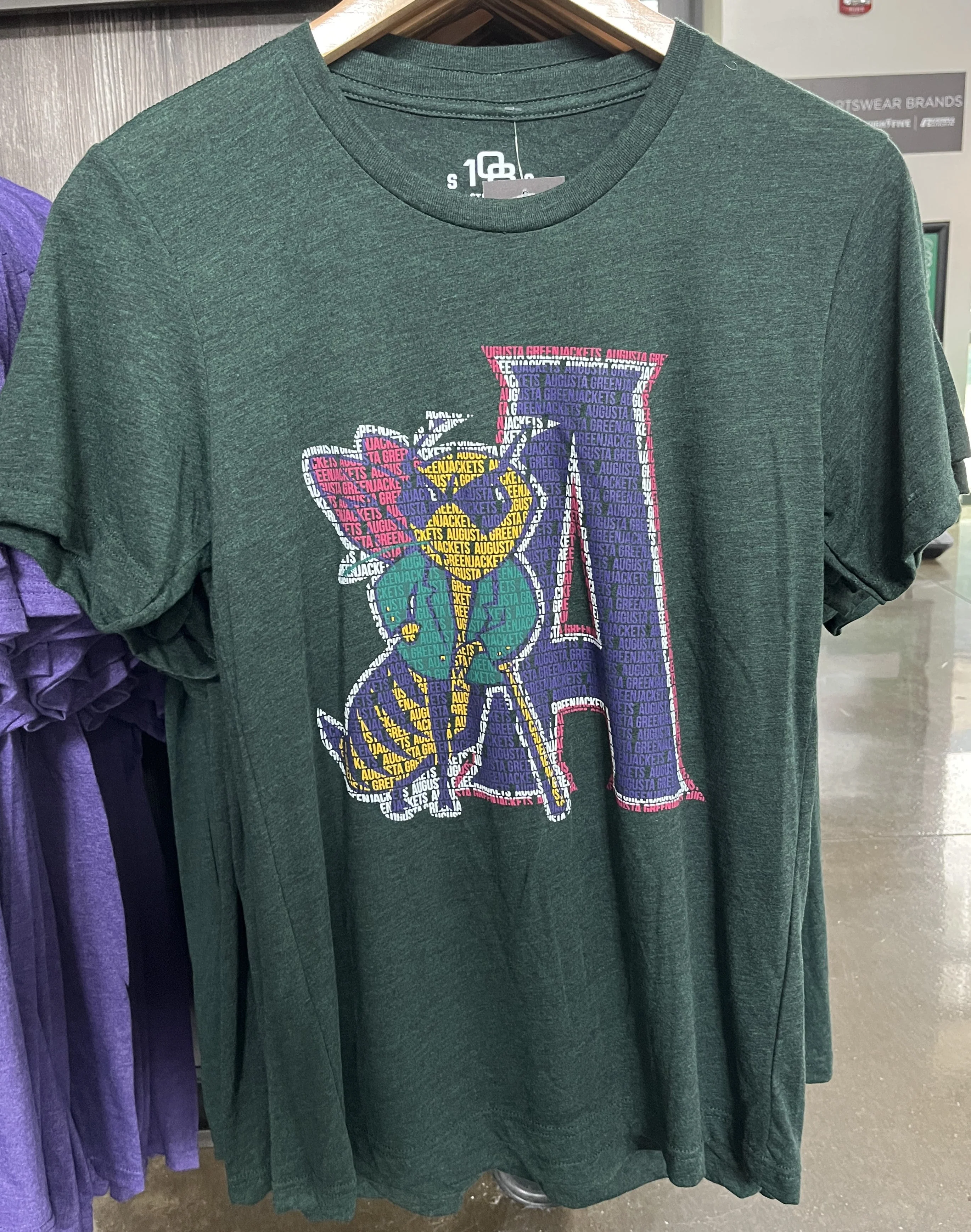 Augusta GreenJackets 90's Spelled Out Tee