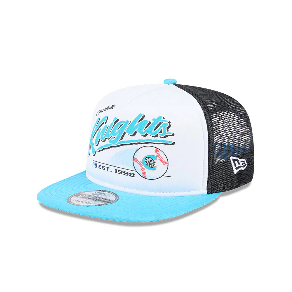 Charlotte Knights New Era 9FIFTY A-Frame Retro Script Snapback Cap