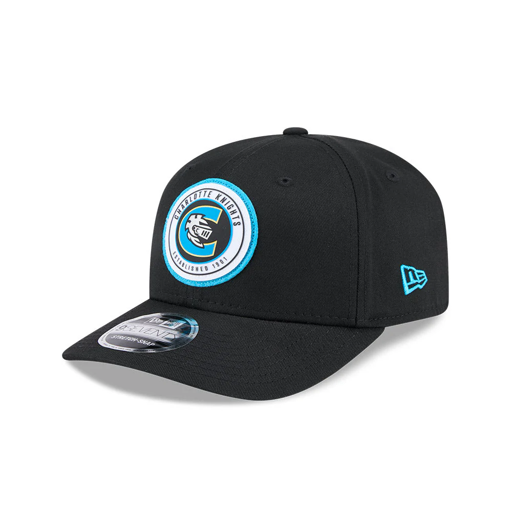 Charlotte Knights New Era 9SEVENTY Circle Patch Stretch Snap Cap