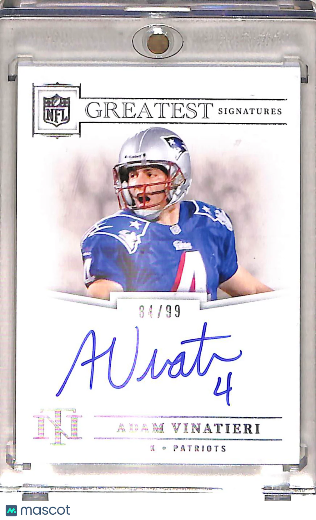 Adam Vinatieri 2025 National Treasures Greatest S