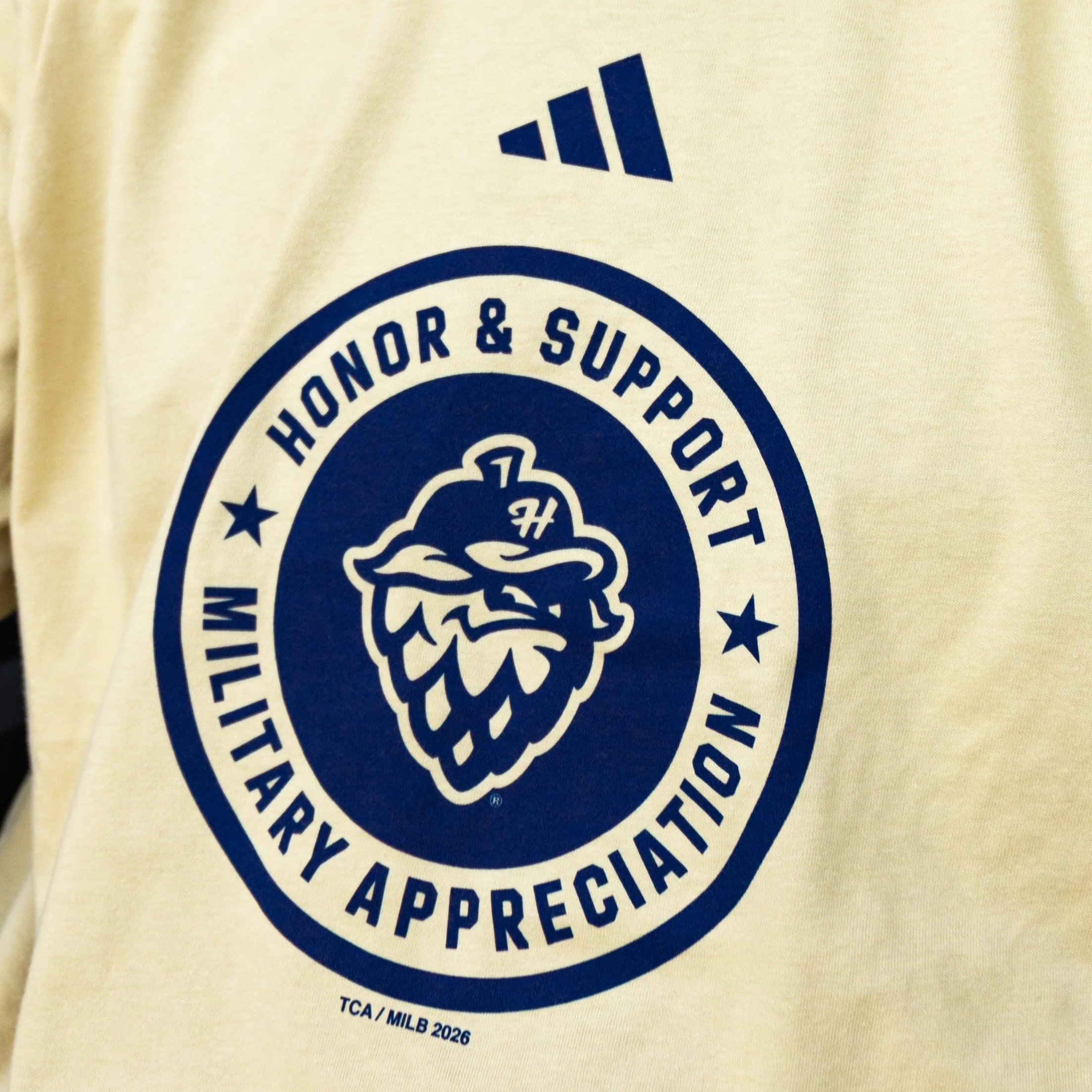 adidas Military Appreciation T-Shirt, Hillsboro Hops - Image 2