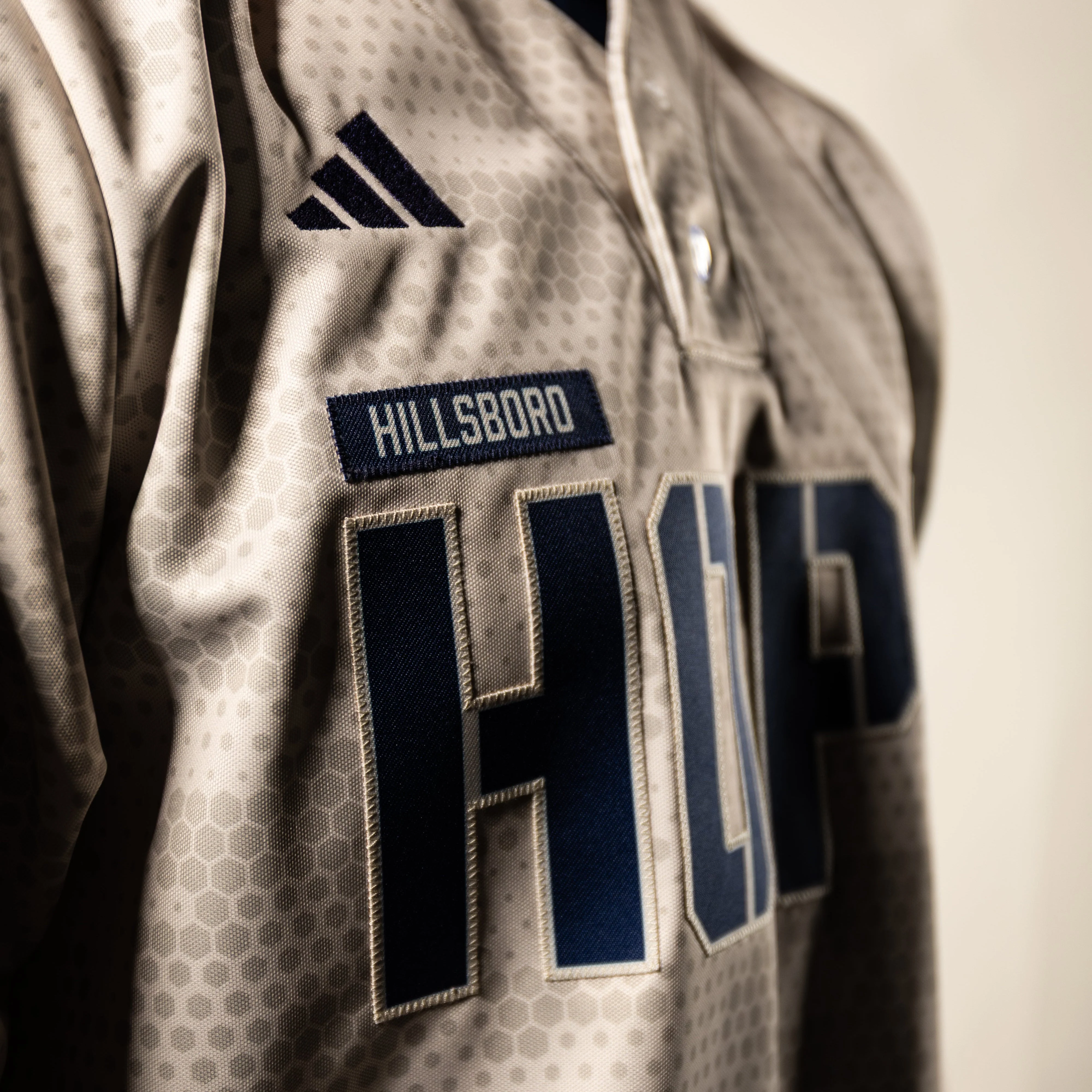 adidas Official Replica Camo Jersey, Hillsboro Hops - Image 2