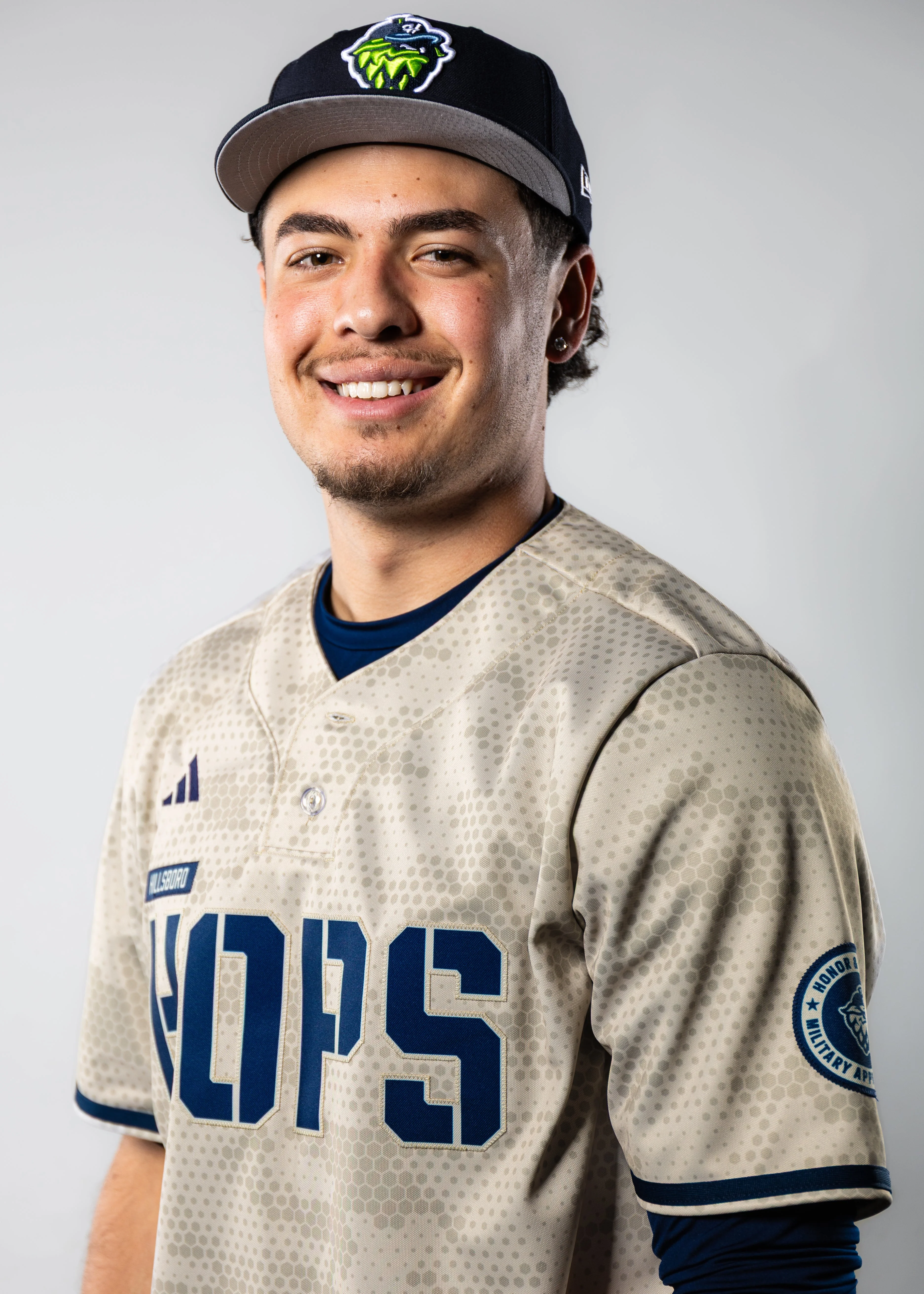 adidas Official Replica Camo Jersey, Hillsboro Hops - Image 5