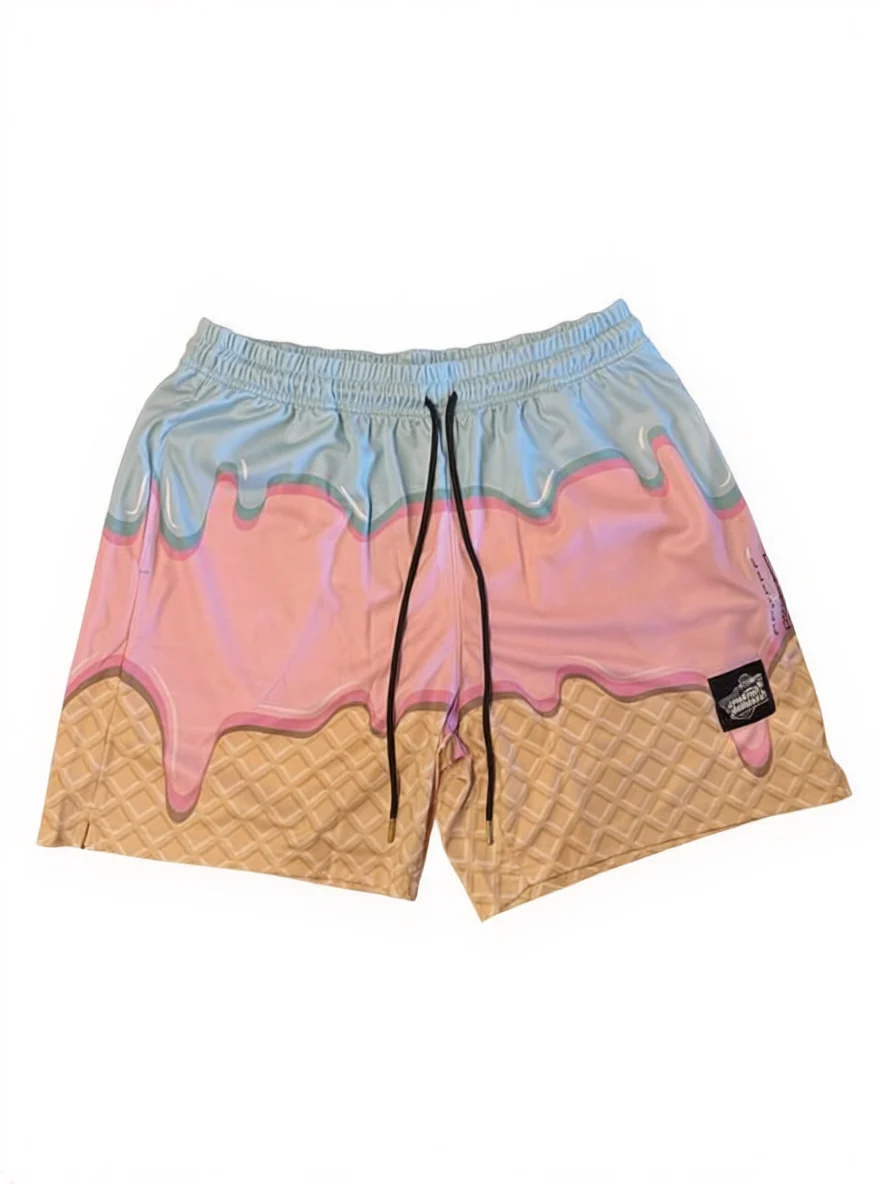 Adult Baseballism Spartanburgers Ice Cream Shorts
