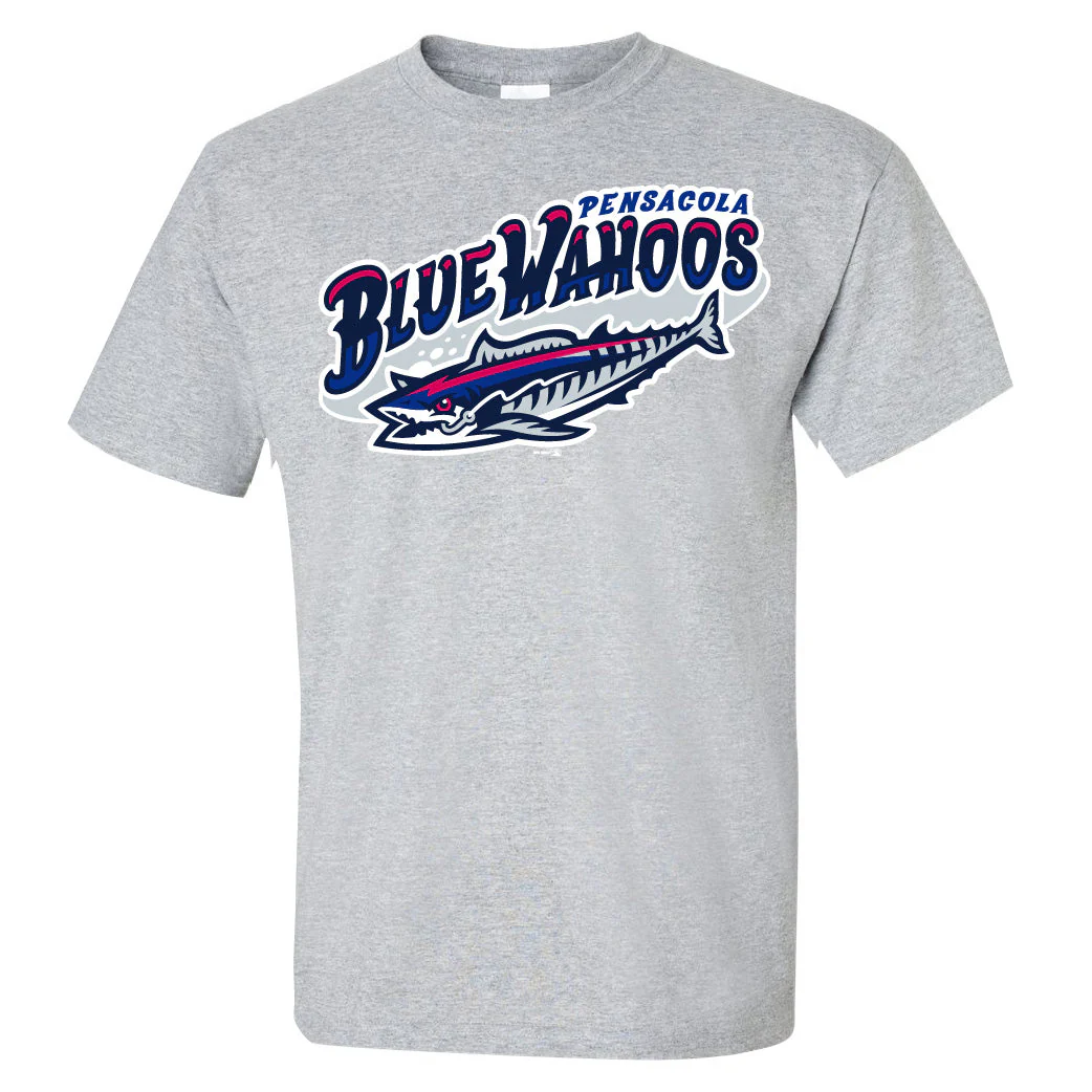 Pensacola Blue Wahoos Adult Basic T-Shirt - Image 3