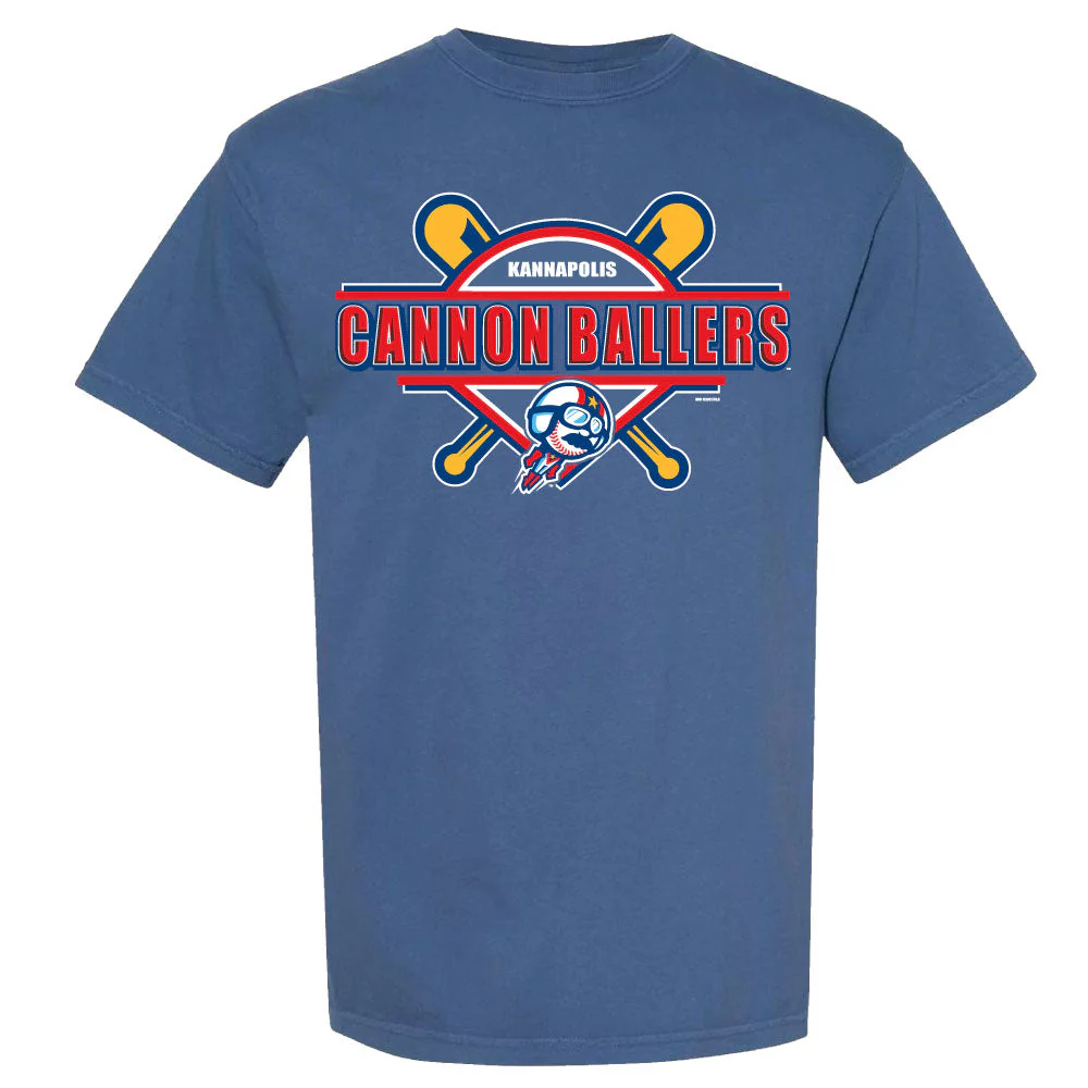Adult Blue Comfort Colors Cascading Tee