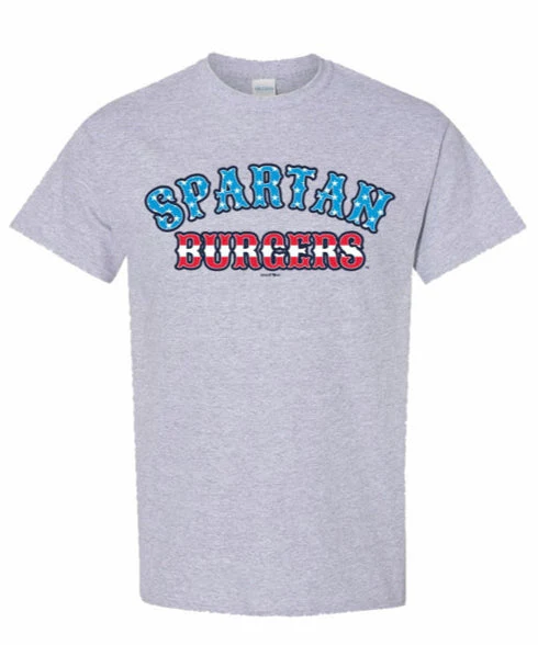 Adult Comfort Colors Grey Script Flag Tee