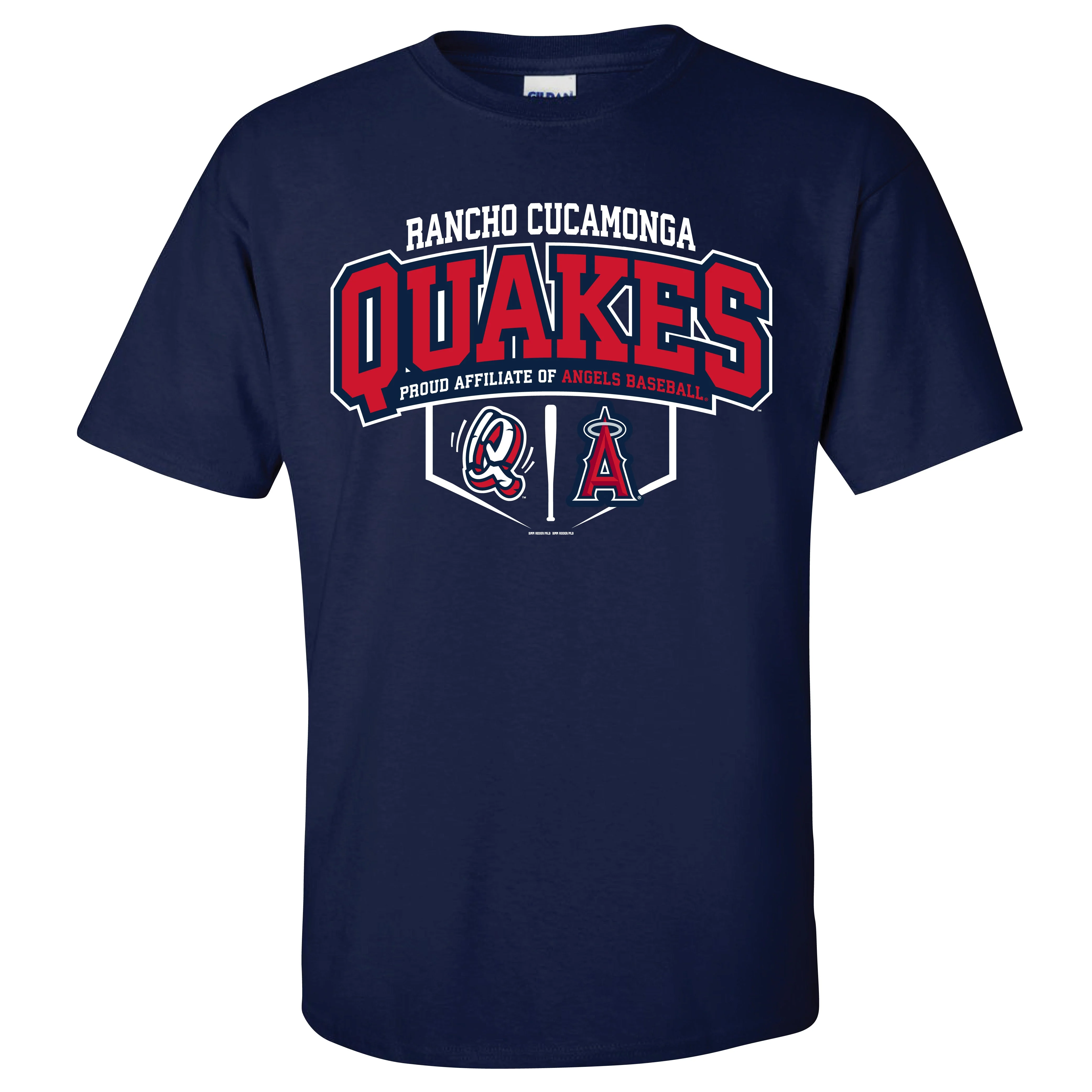 Rancho Cucamonga Quakes Tee - Quakes x LA Angels Affiliate