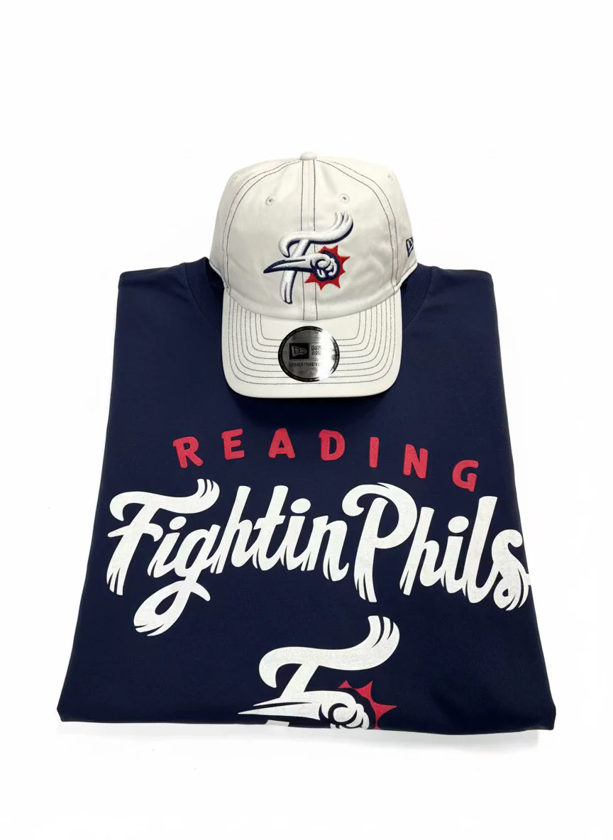 Adult Reading Fightin Phils Primary Logo and Clutch Hat Combo - Image 2
