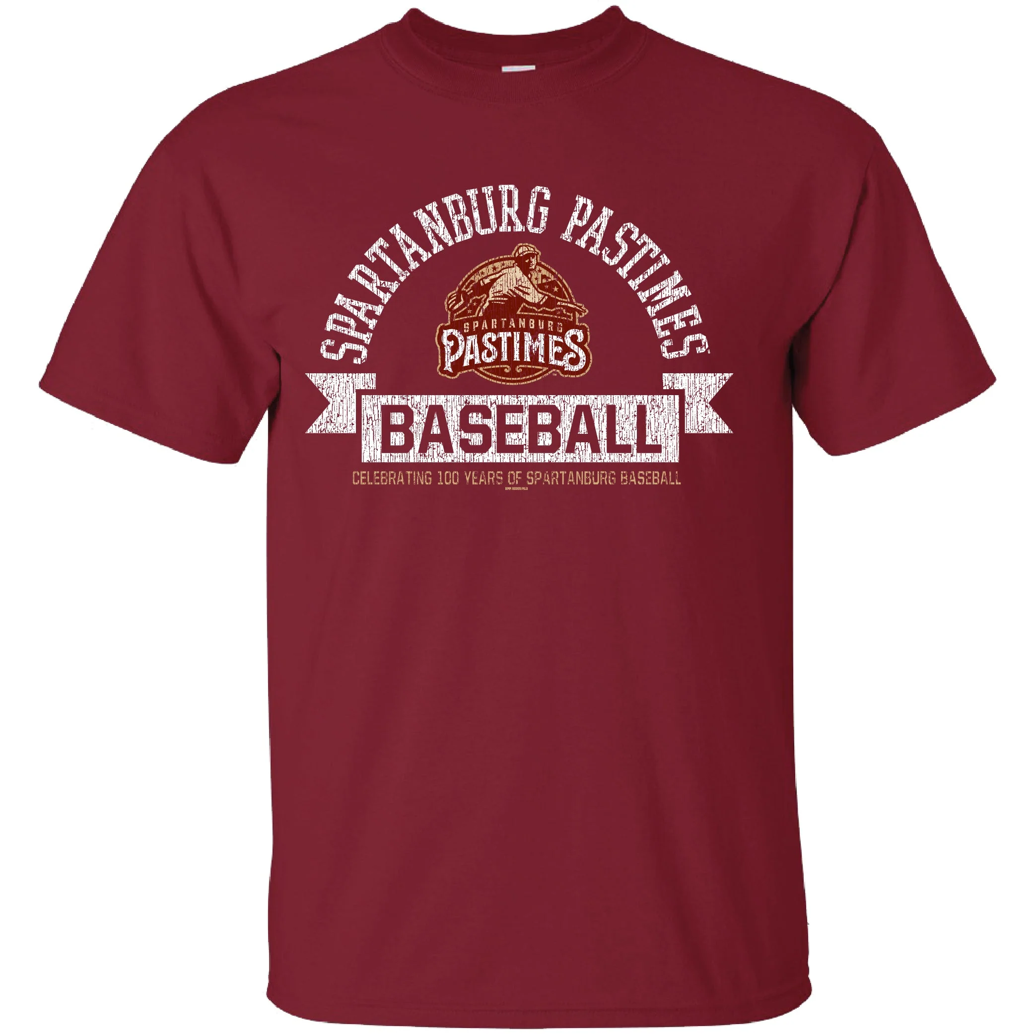 Adult Spartanburg Pastimes "Celebrating 100 Years" Tee