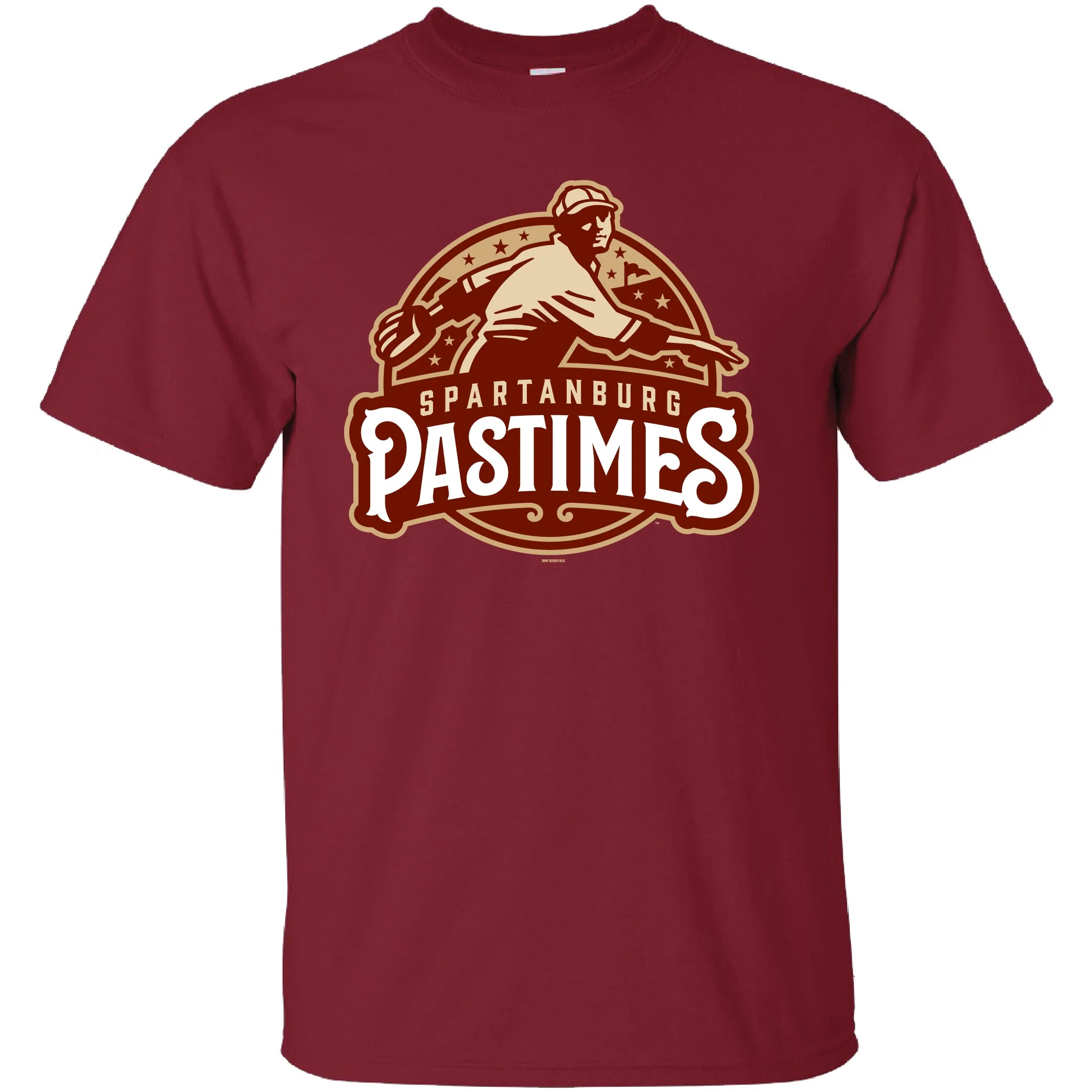 Adult Spartanburg Pastimes Primary Logo Tee