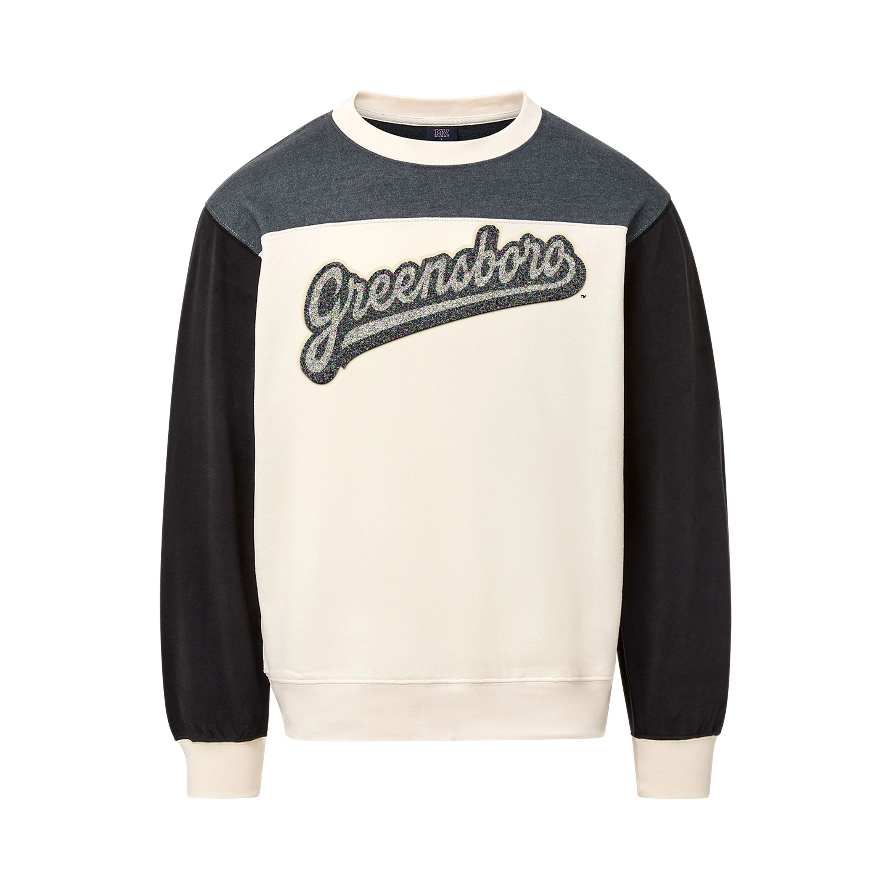 Adult Tri-Color Crew Fleece