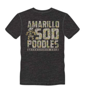 Amarillo Sod Poodles 2026 Camo Draw Tee
