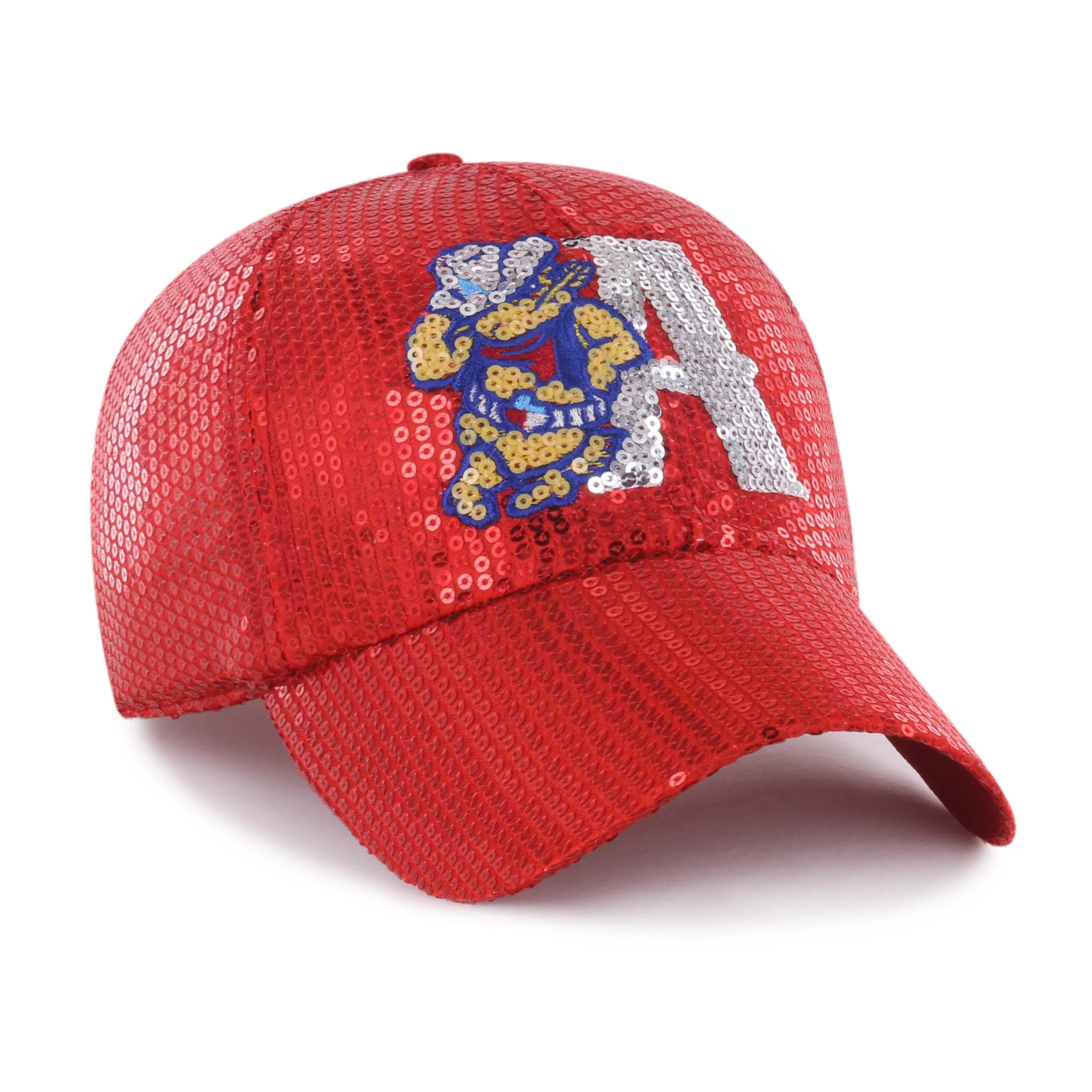 Amarillo Sod Poodles '47 Women Red Dazzle Clean Up Cap - Image 2