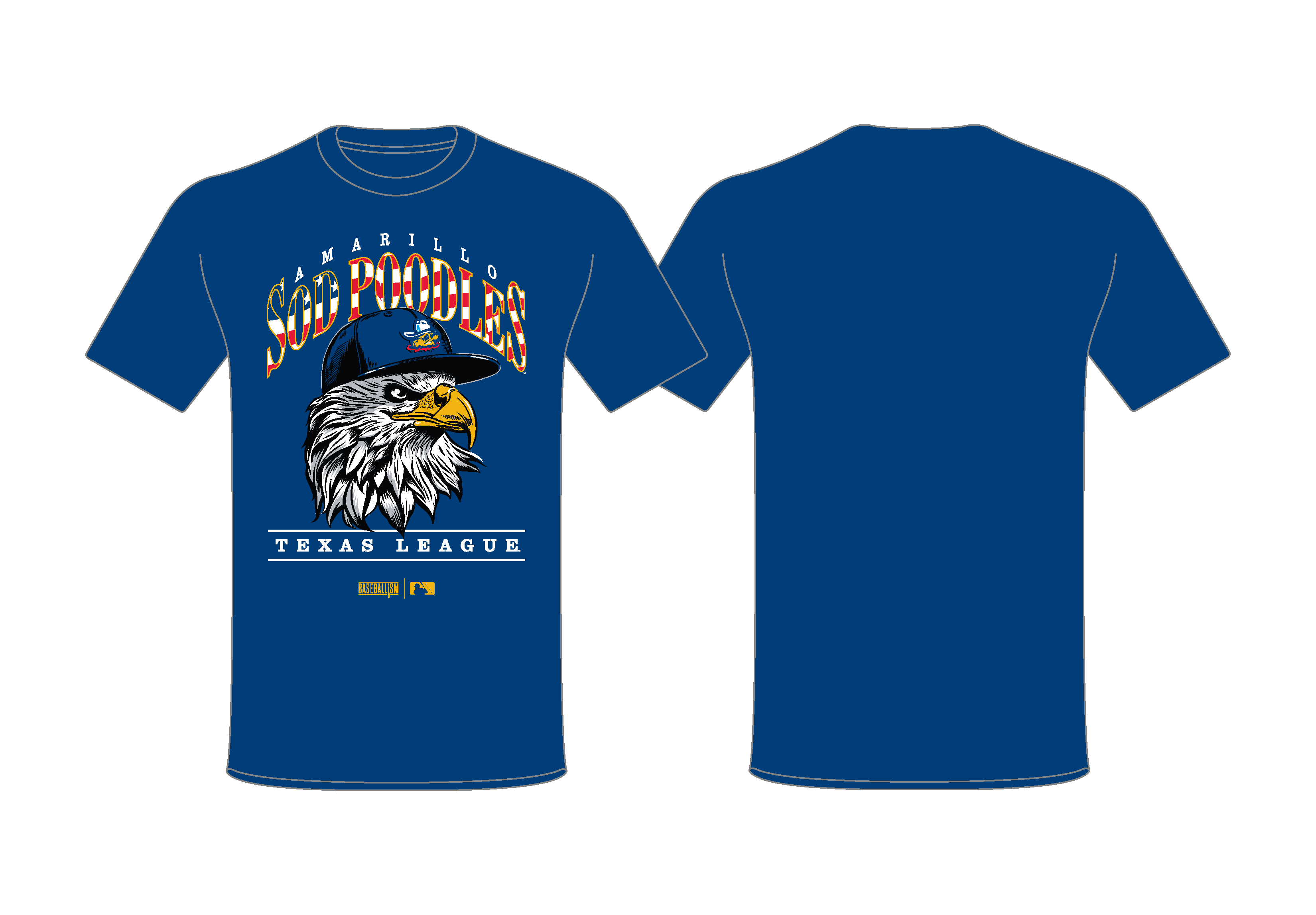 Amarillo Sod Poodles Baseballism Eagle Tee