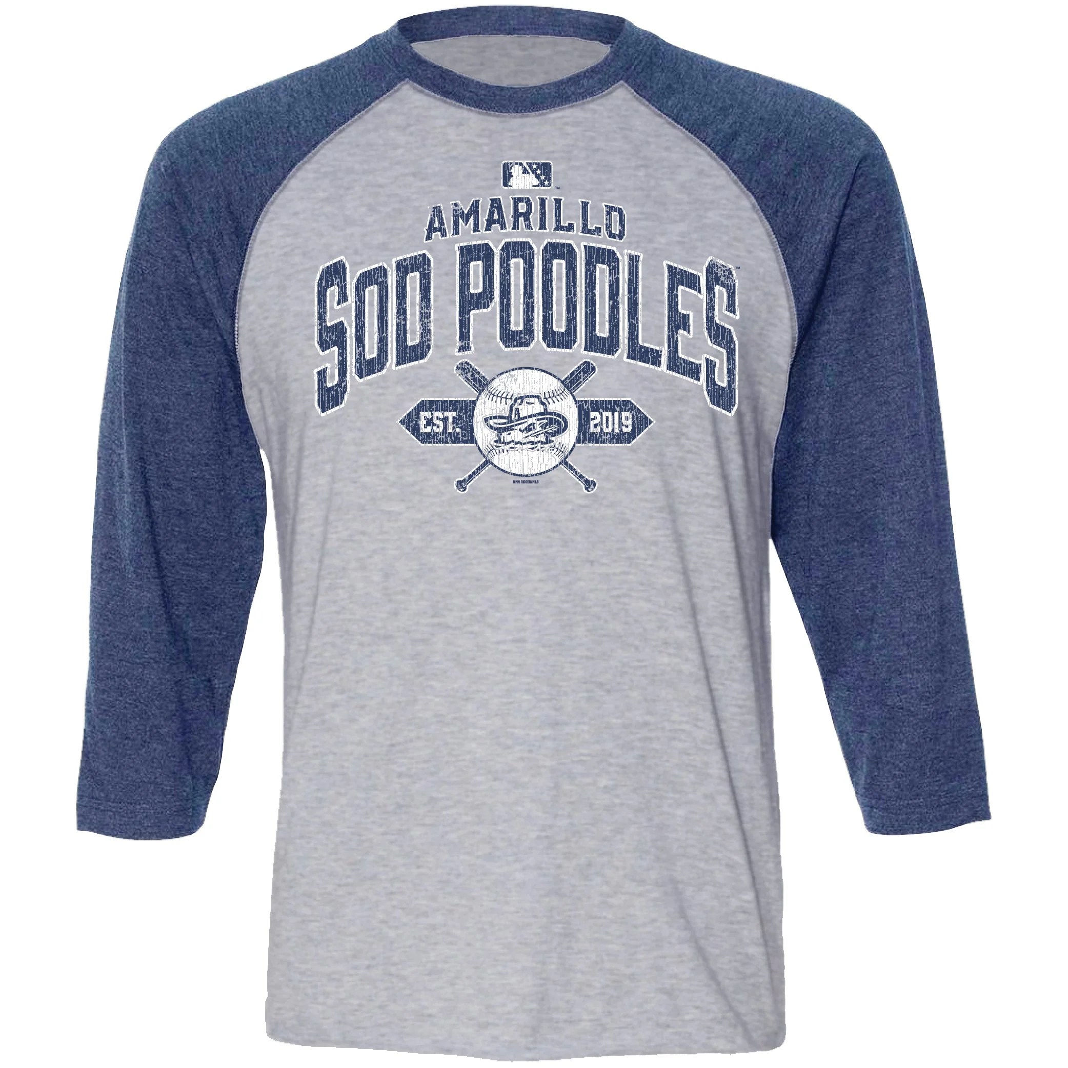 Amarillo Sod Poodles Bimm Ridder Nonesuch 3/4 Sleeve Tee