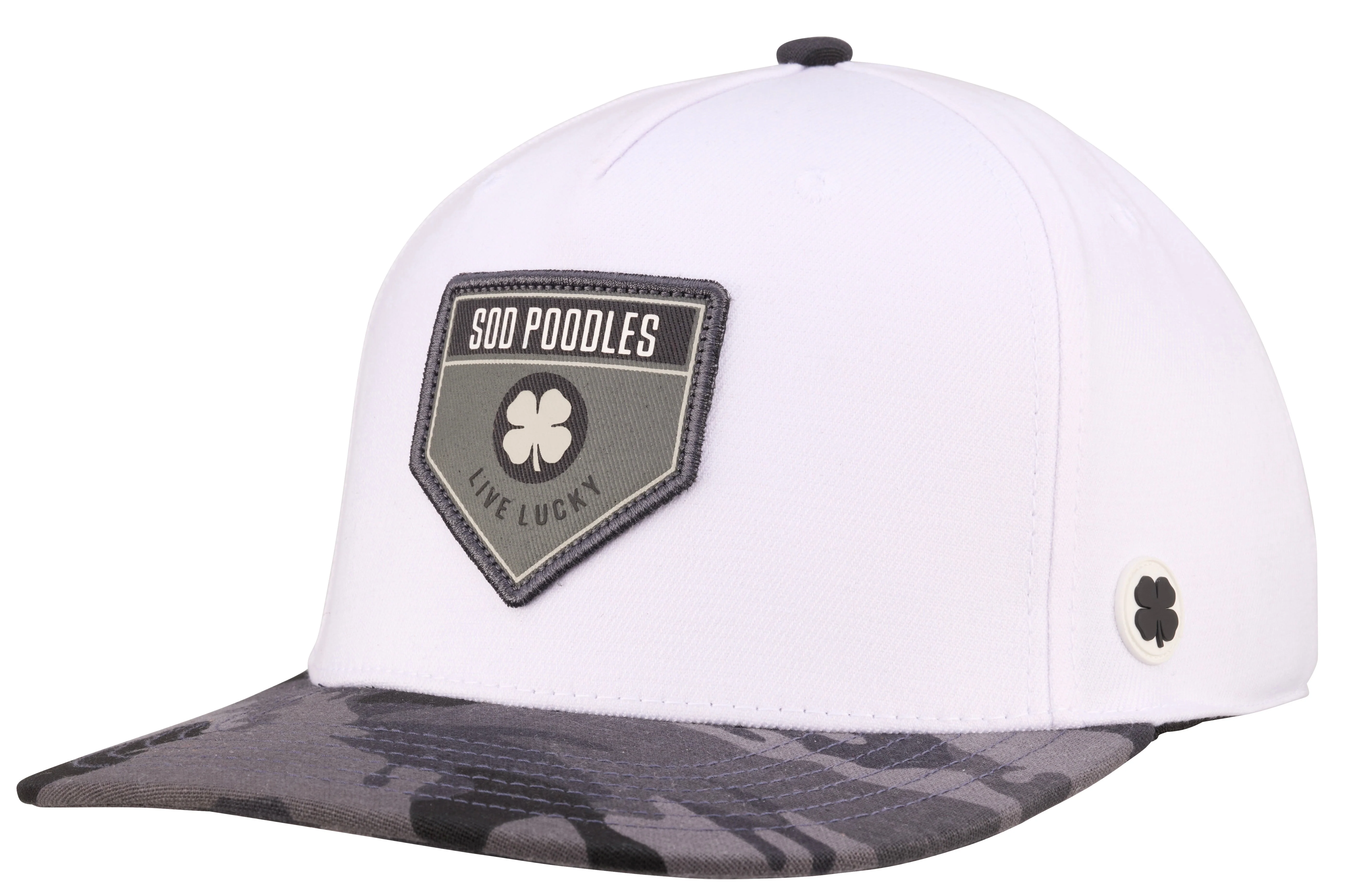 Amarillo Sod Poodles Black Clover At The Plate Cap