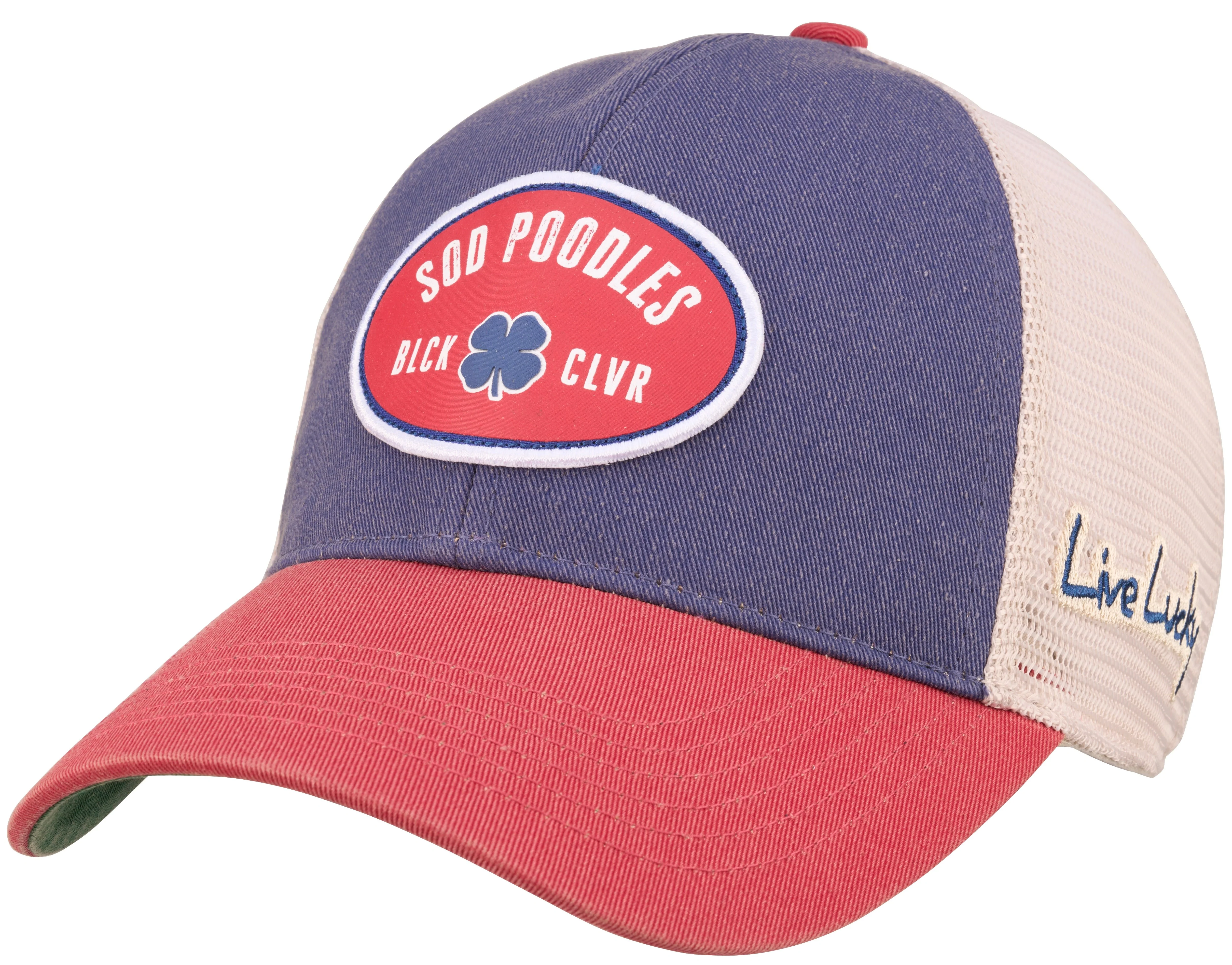 Amarillo Sod Poodles Black Clover Triple Adjustable Cap