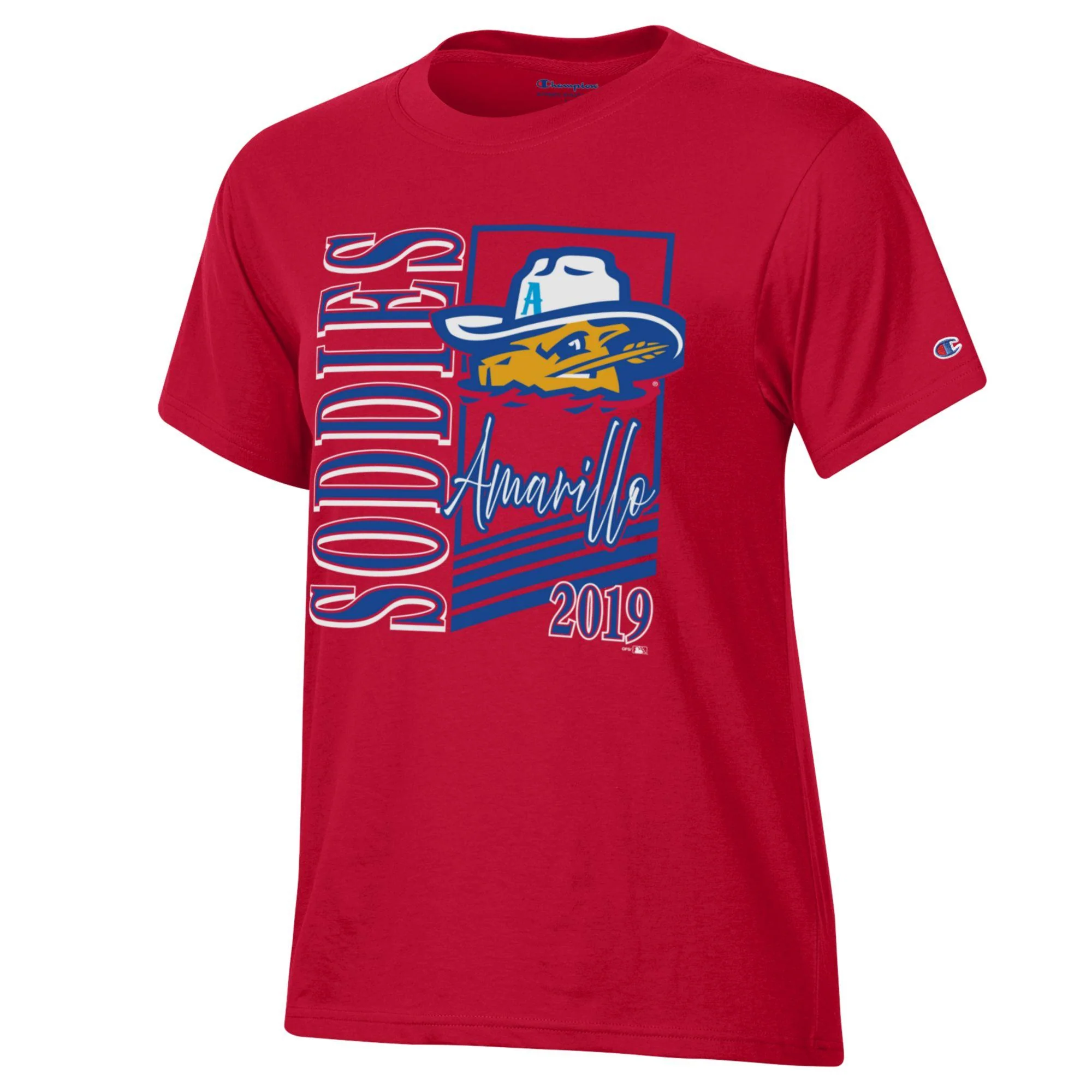 Amarillo Sod Poodles Champion Women's Red Game Tee