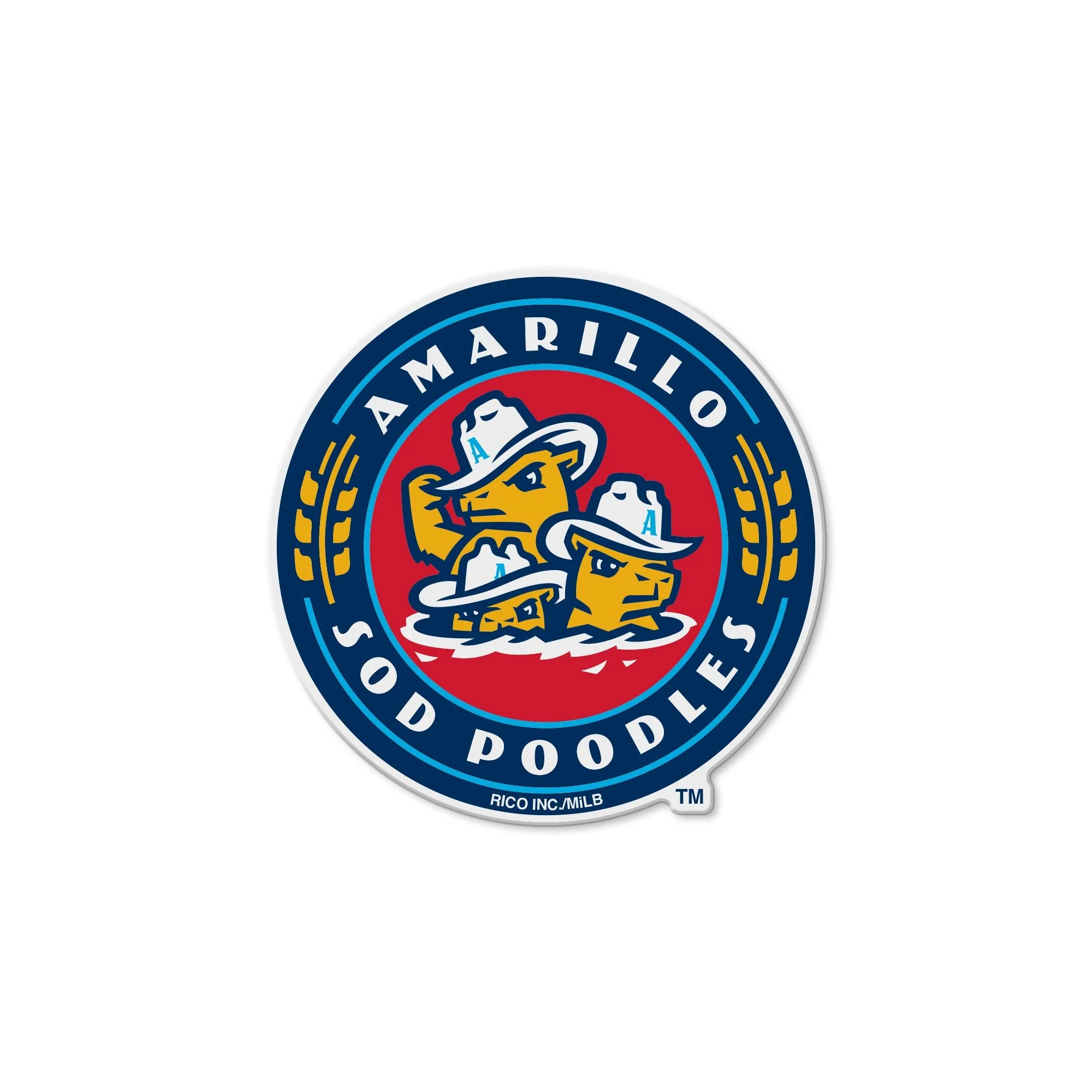 Amarillo Sod Poodles Crystal View Magnet