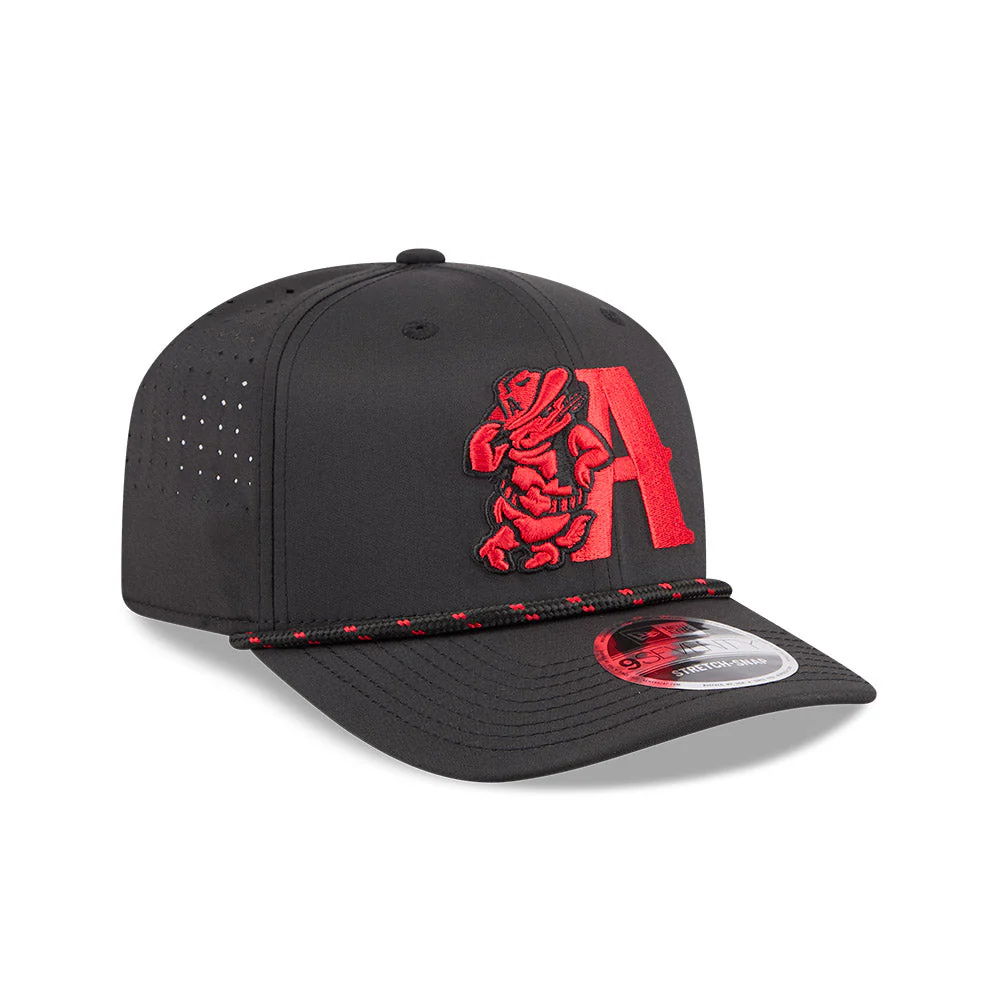 Amarillo Sod Poodles New Era Black Red LeanA 9SEVENTY Cap - Image 2