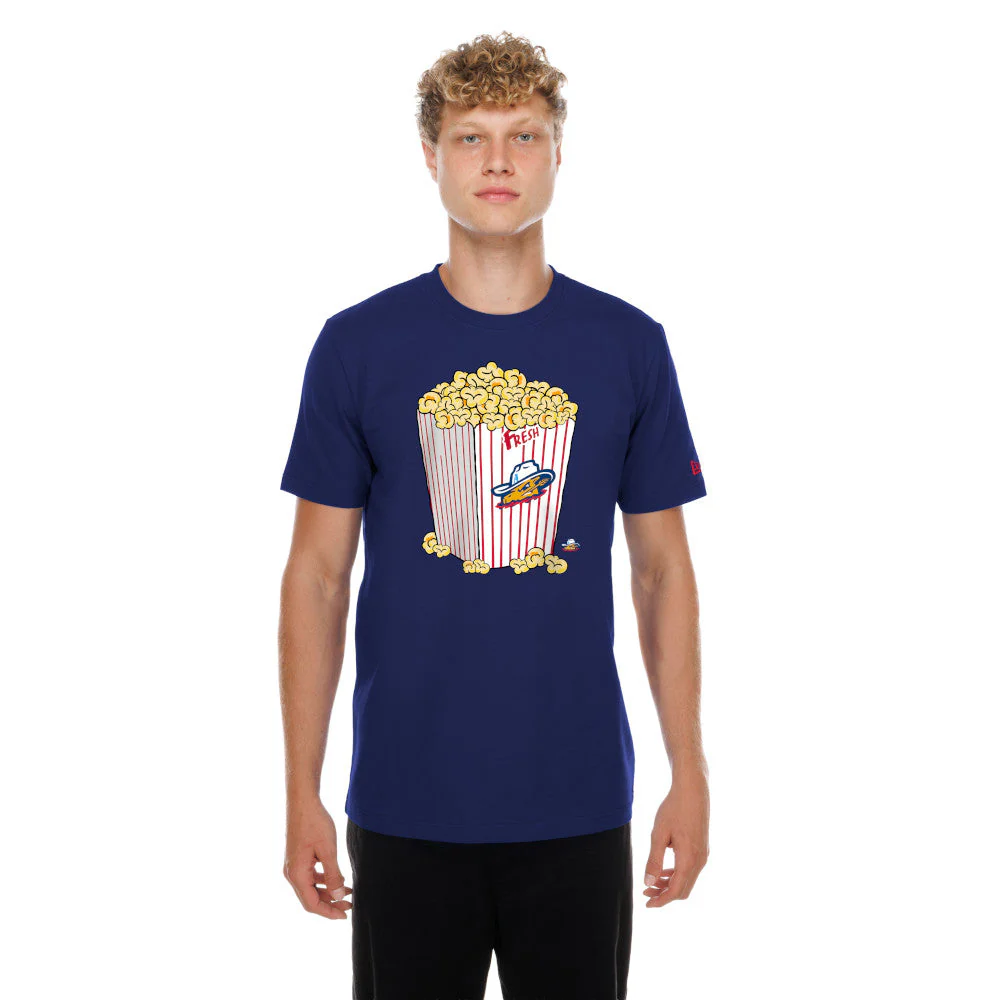 Amarillo Sod Poodles New Era Royal Popcorn Game Tee - Image 3