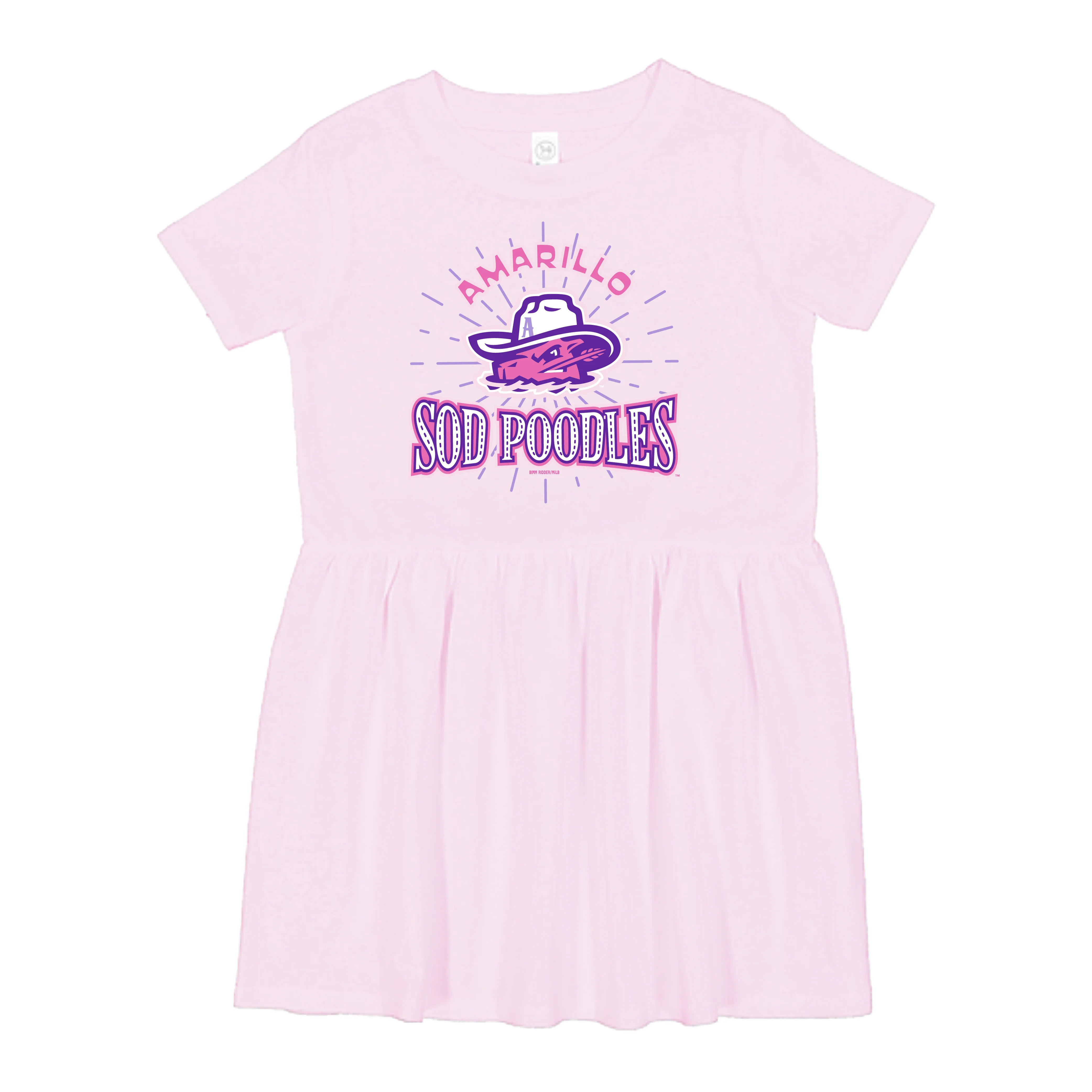 Amarillo Sod Poodles Pink Game Laura Toddler Dress
