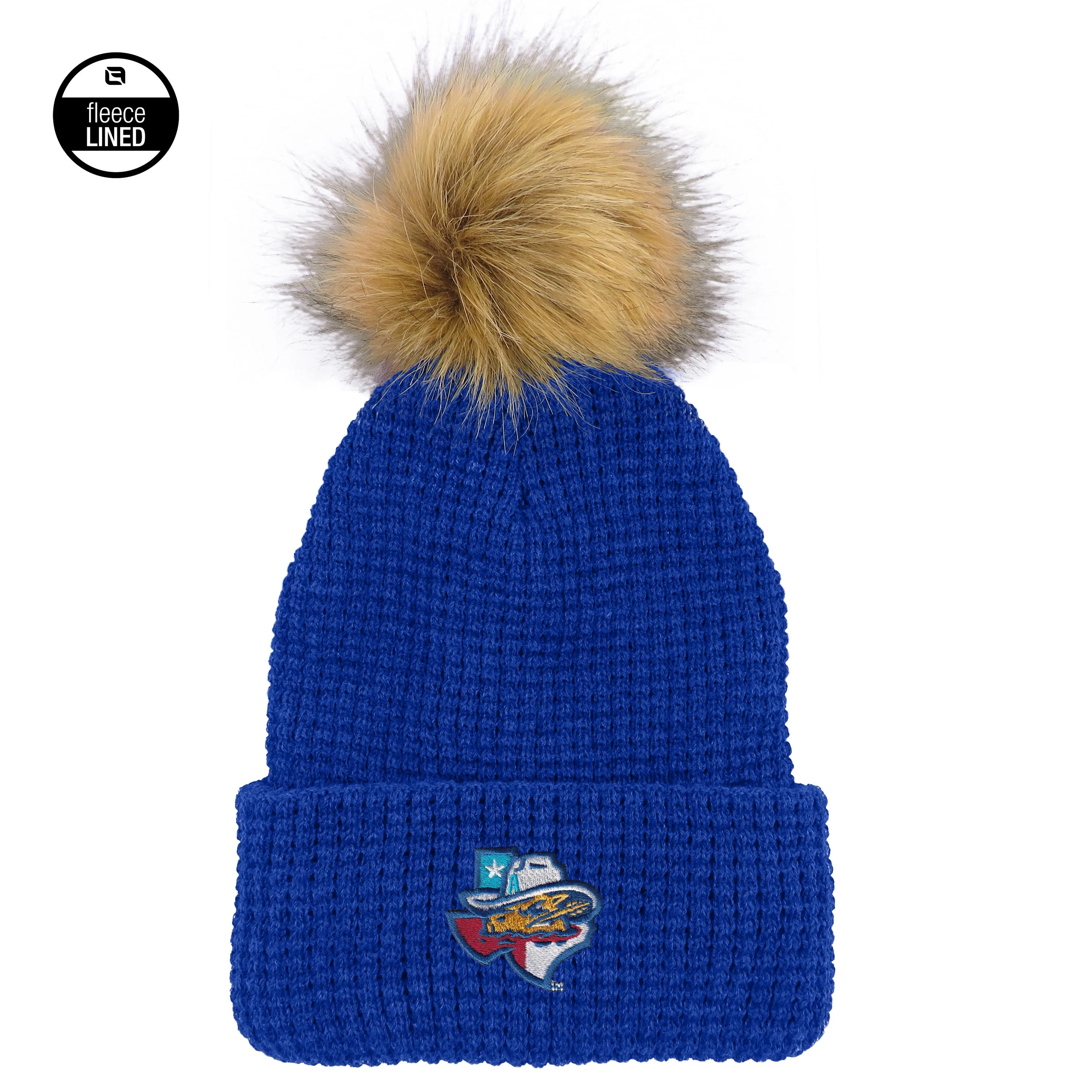Amarillo Sod Poodles Royal Belgian Fur Pom Hat