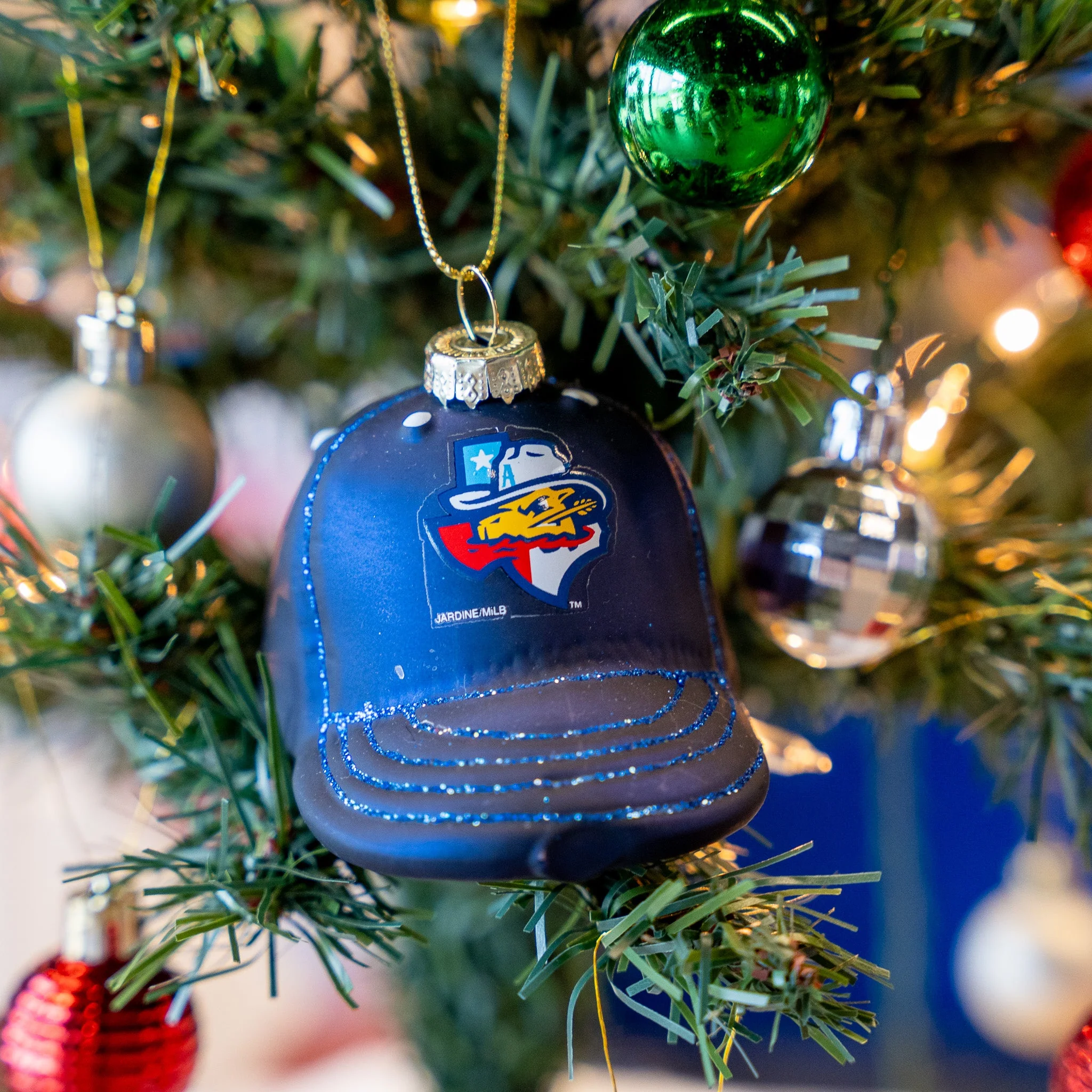 Amarillo Sod Poodles State Baseball Cap Ornament - Image 2