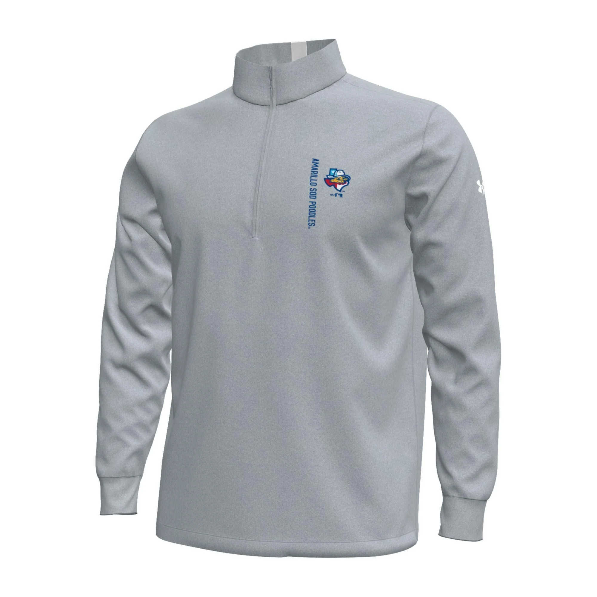 Amarillo Sod Poodles Under Armour Steel Grey Icon 1/4 Zip