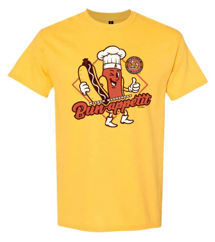 Amarillo Sod Poodles Wiener Wednesday Bun-appetit Tee