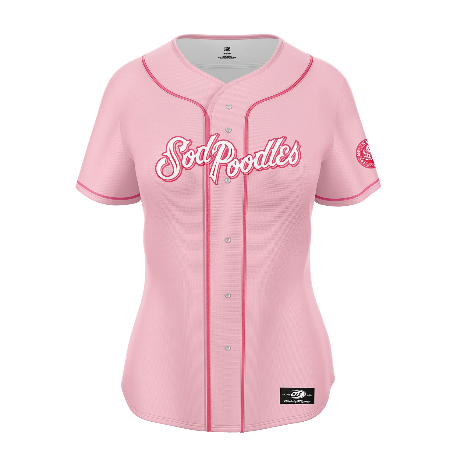 Amarillo Sod Poodles Women's Pink Sublimated Jersey
