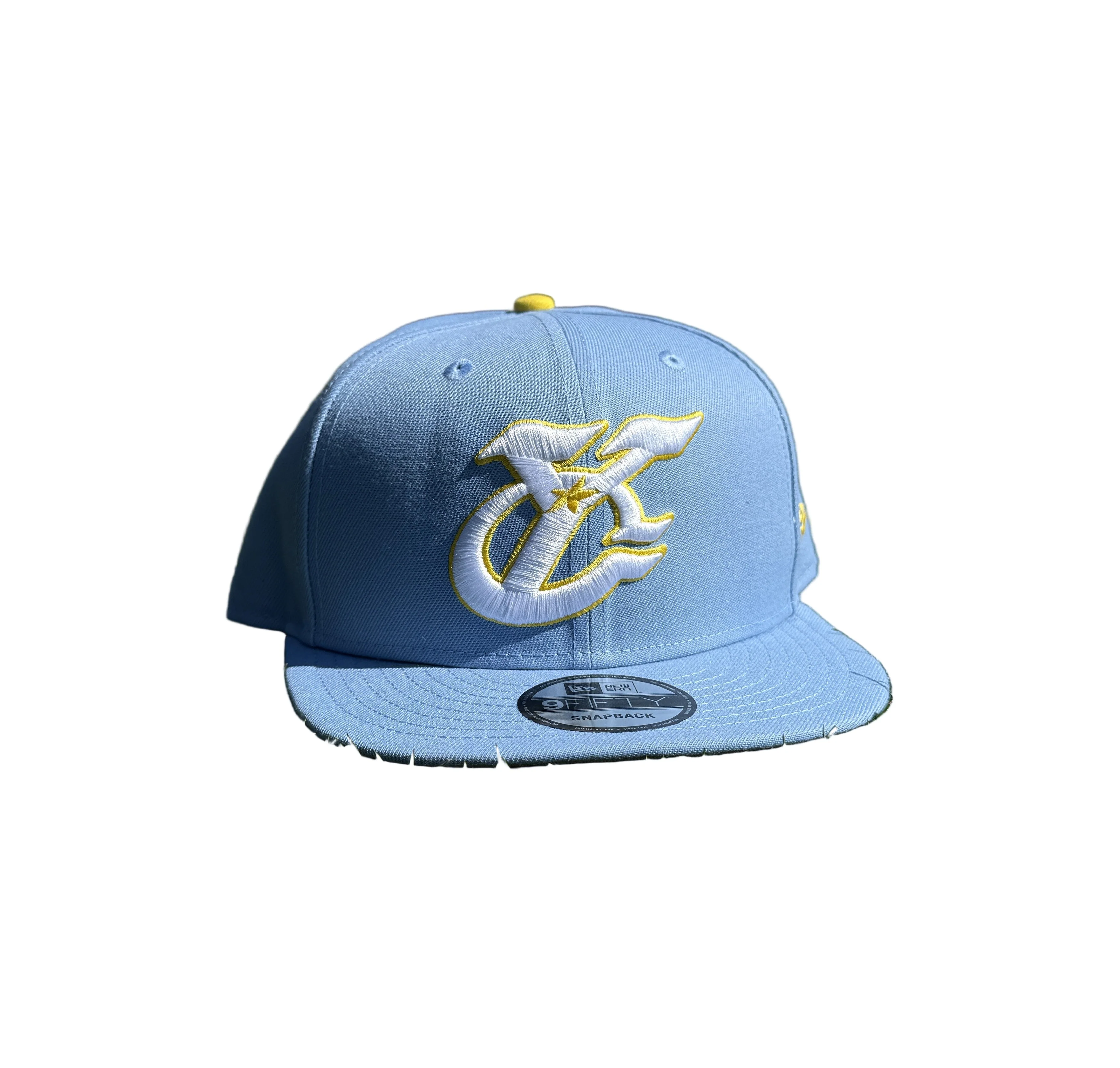 Amarillo Sod Poodles Yellow City Pigweeds New Era Blue YC 9FIFTY Snapback