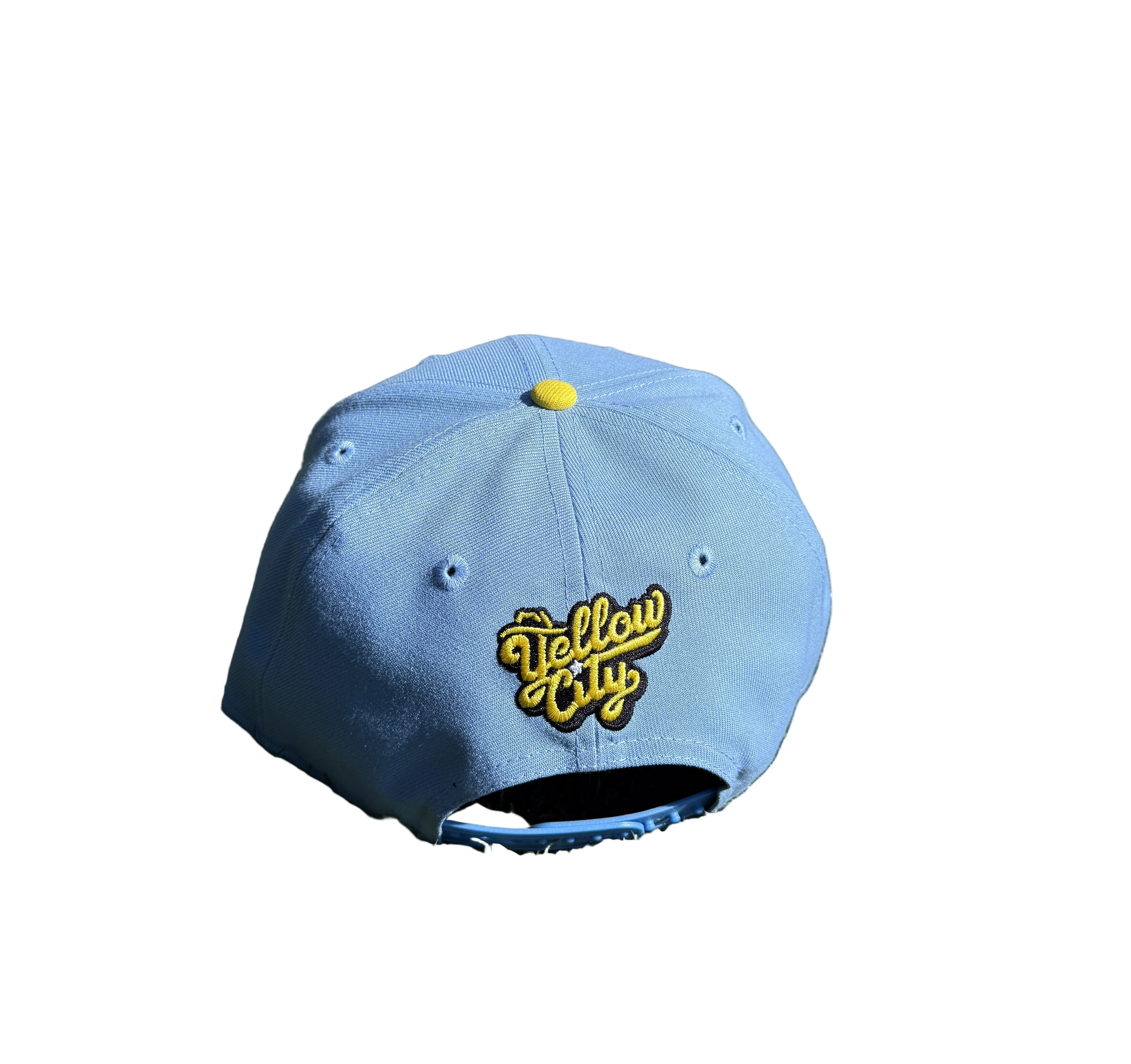 Amarillo Sod Poodles Yellow City Pigweeds New Era Blue YC 9FIFTY Snapback - Image 2