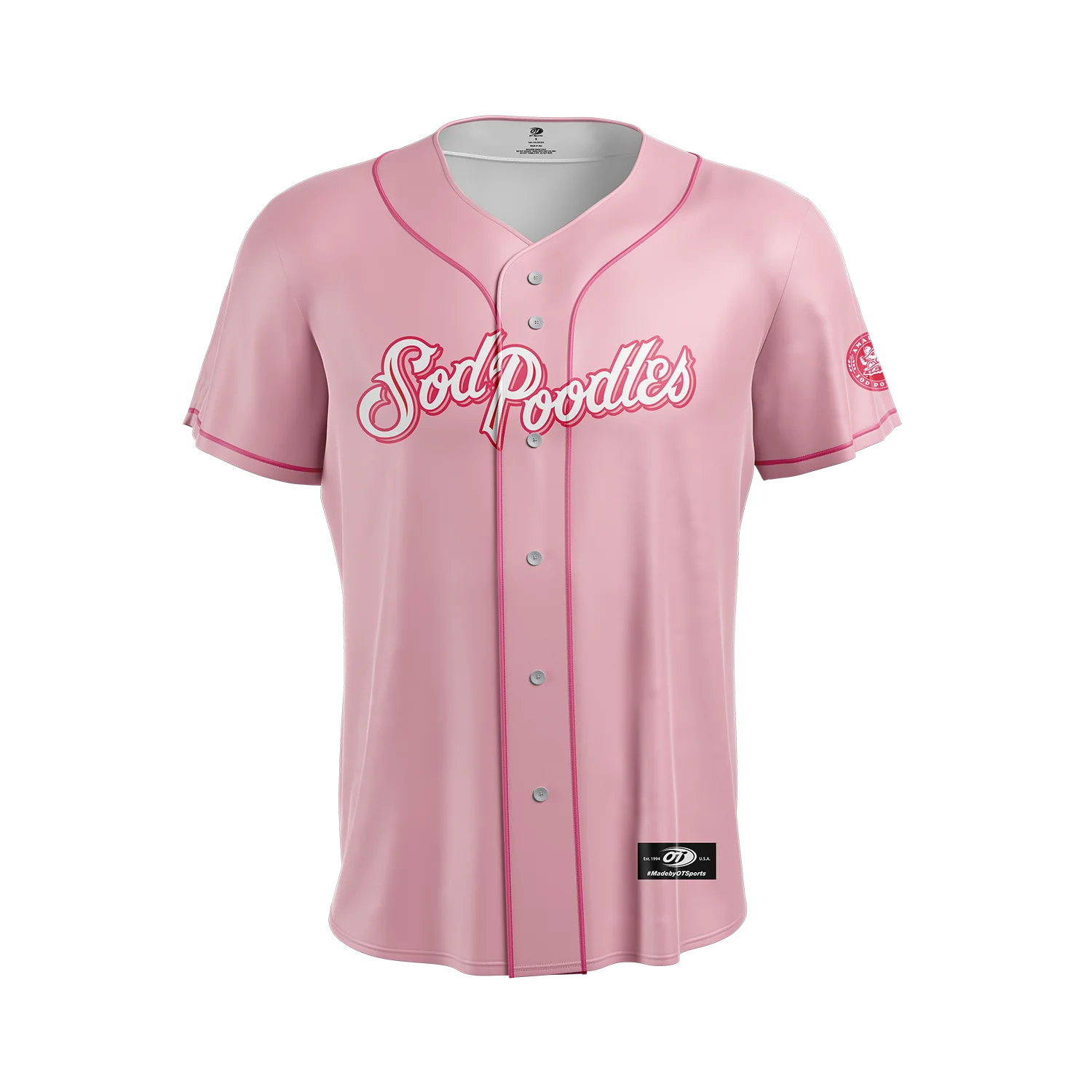 Amarillo Sod Poodles Youth Pink Sublimated Jersey