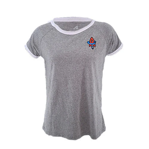 Rocket City Trash Pandas Antigua Women's Grey Transfer Tee