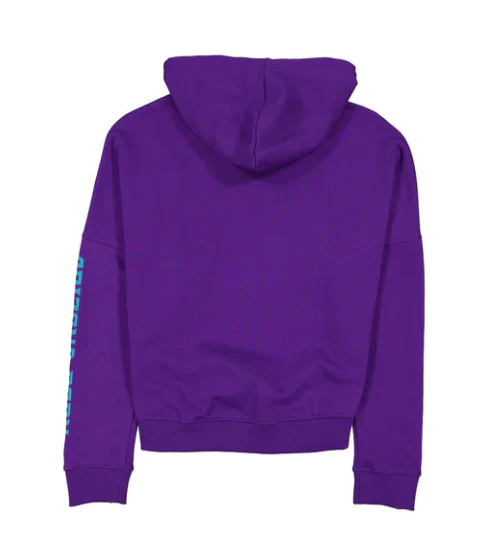 Arizona Diamondback Purple Ladies Cropped Hoodie - Image 2